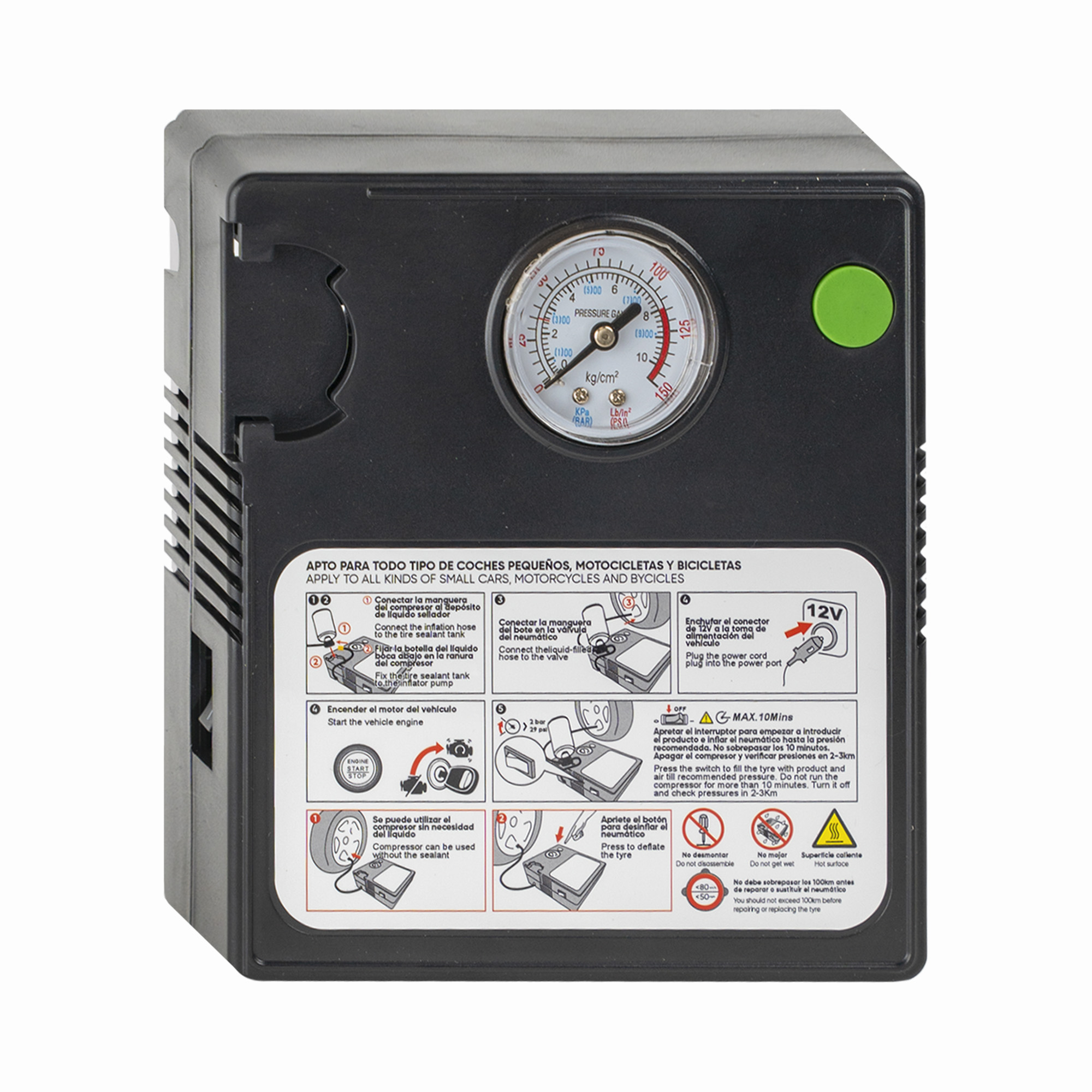 COMPRESOR DE AIRE COMPACTO 12V