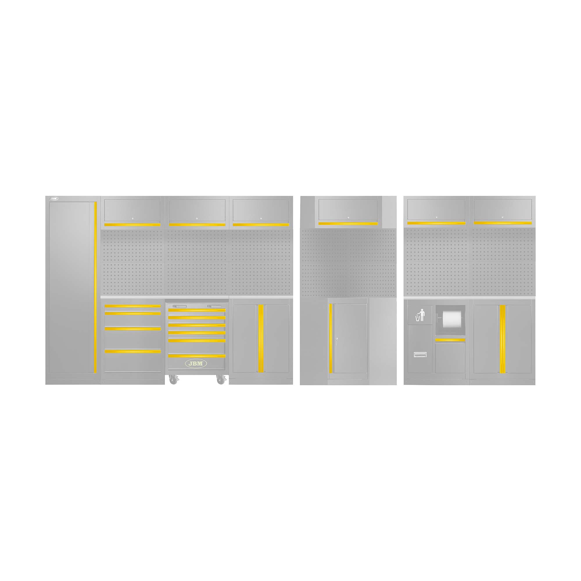 ENSEMBLE DE POIGNÉES POUR SERIE565 - JAUNE