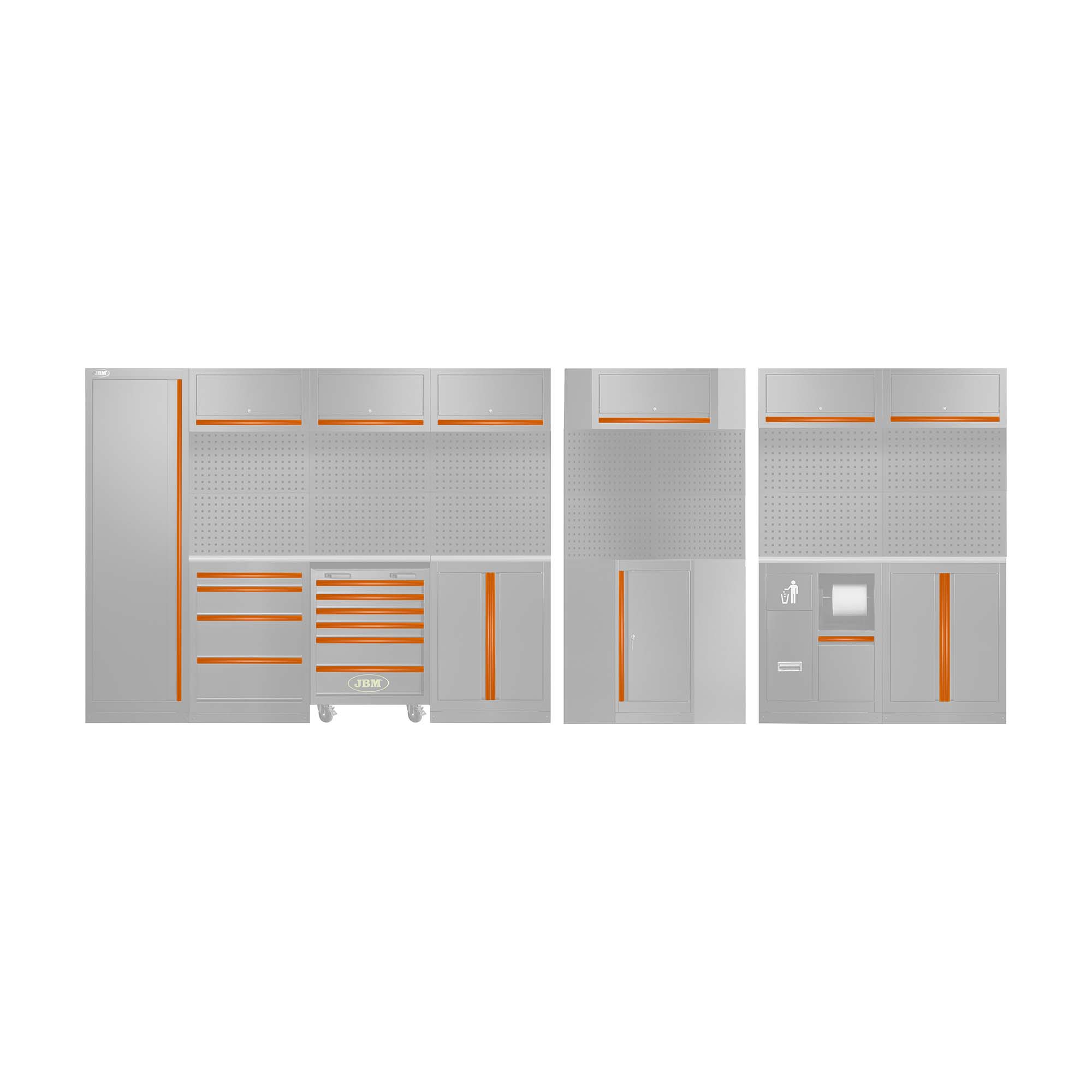 ENSEMBLE DE POIGNÉES POUR SERIE565 - ORANGE