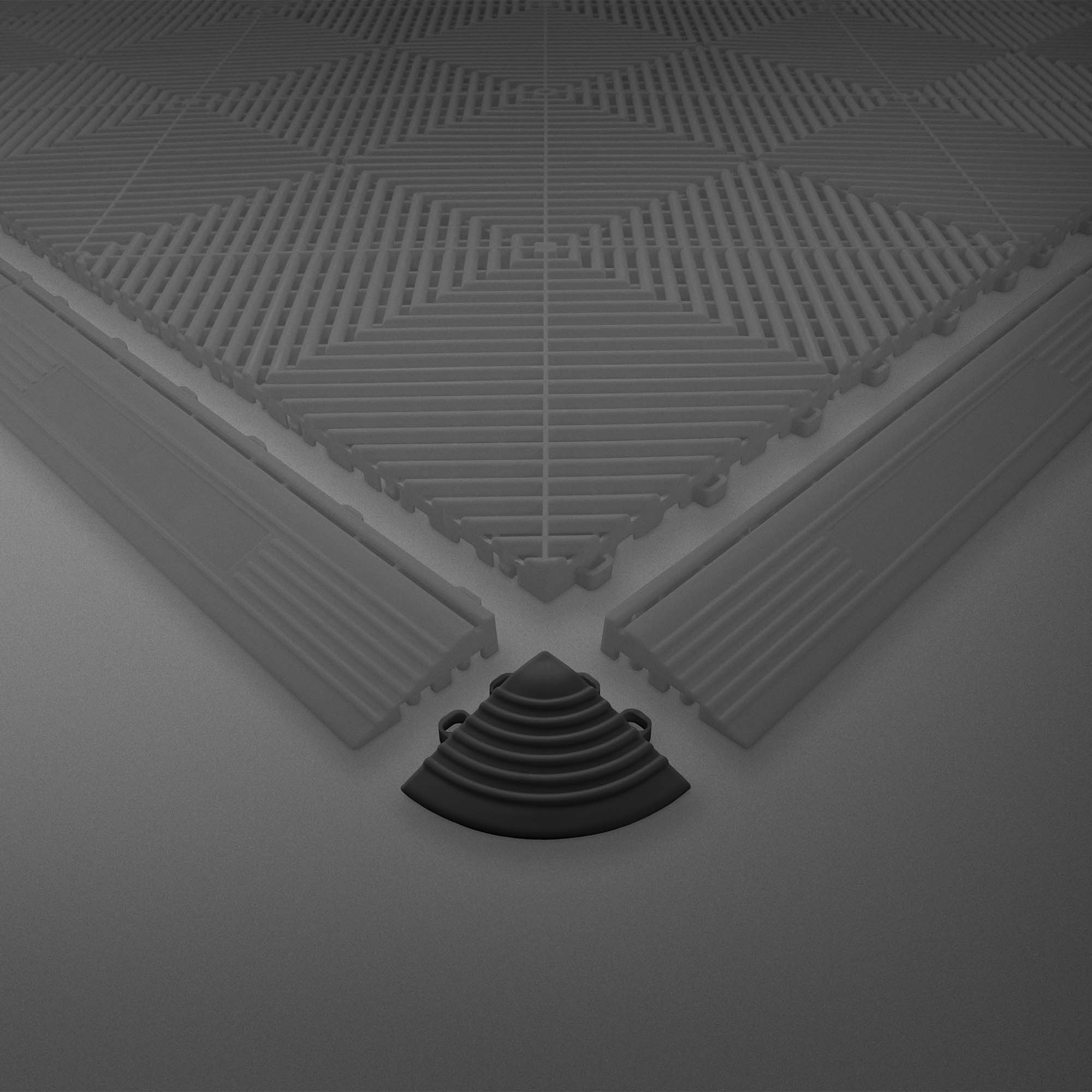 COIN DE CARREAU EN PP NOIR