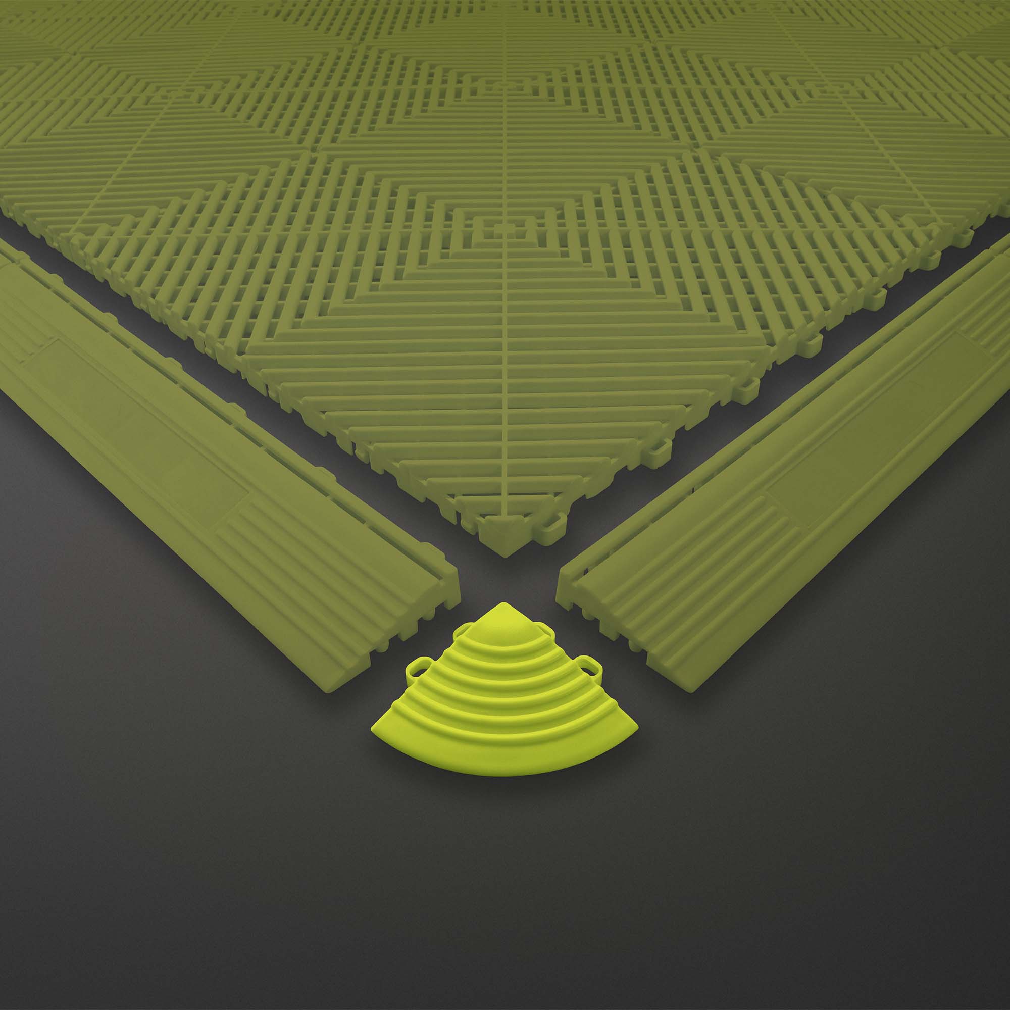 COIN DE CARREAU EN PP JAUNE