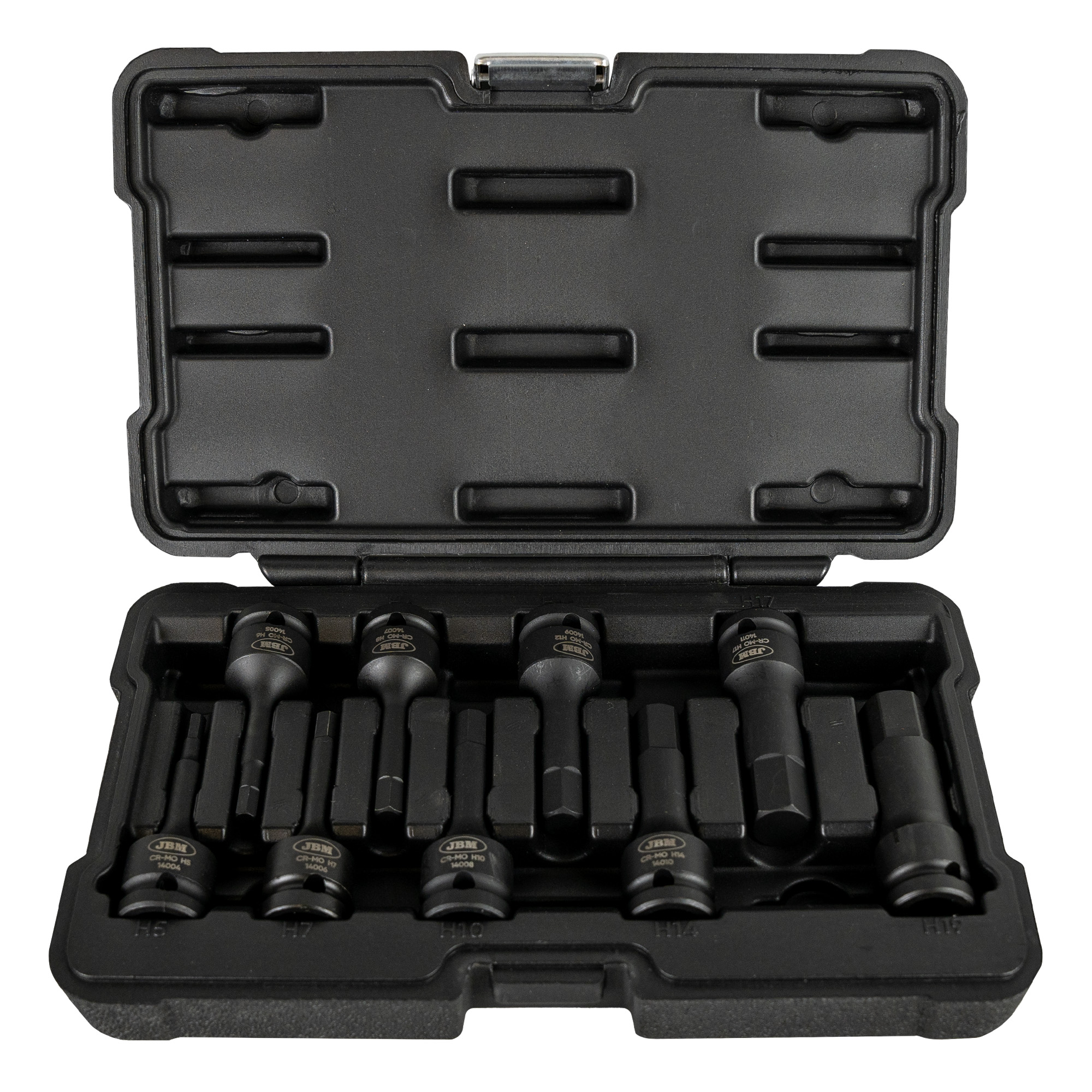 SET DE 8 PUNTAS DE IMPACTO HEXAGONAL DE 1/2"