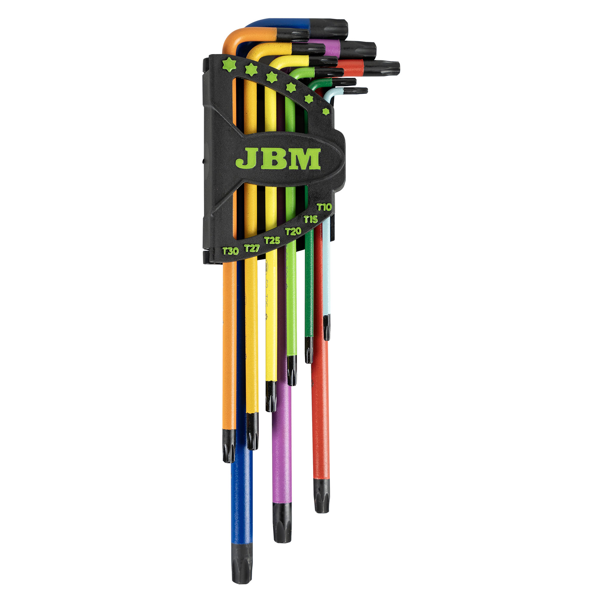 SET DE 9 LLAVES TORX DE COLORES EXTRALARGAS