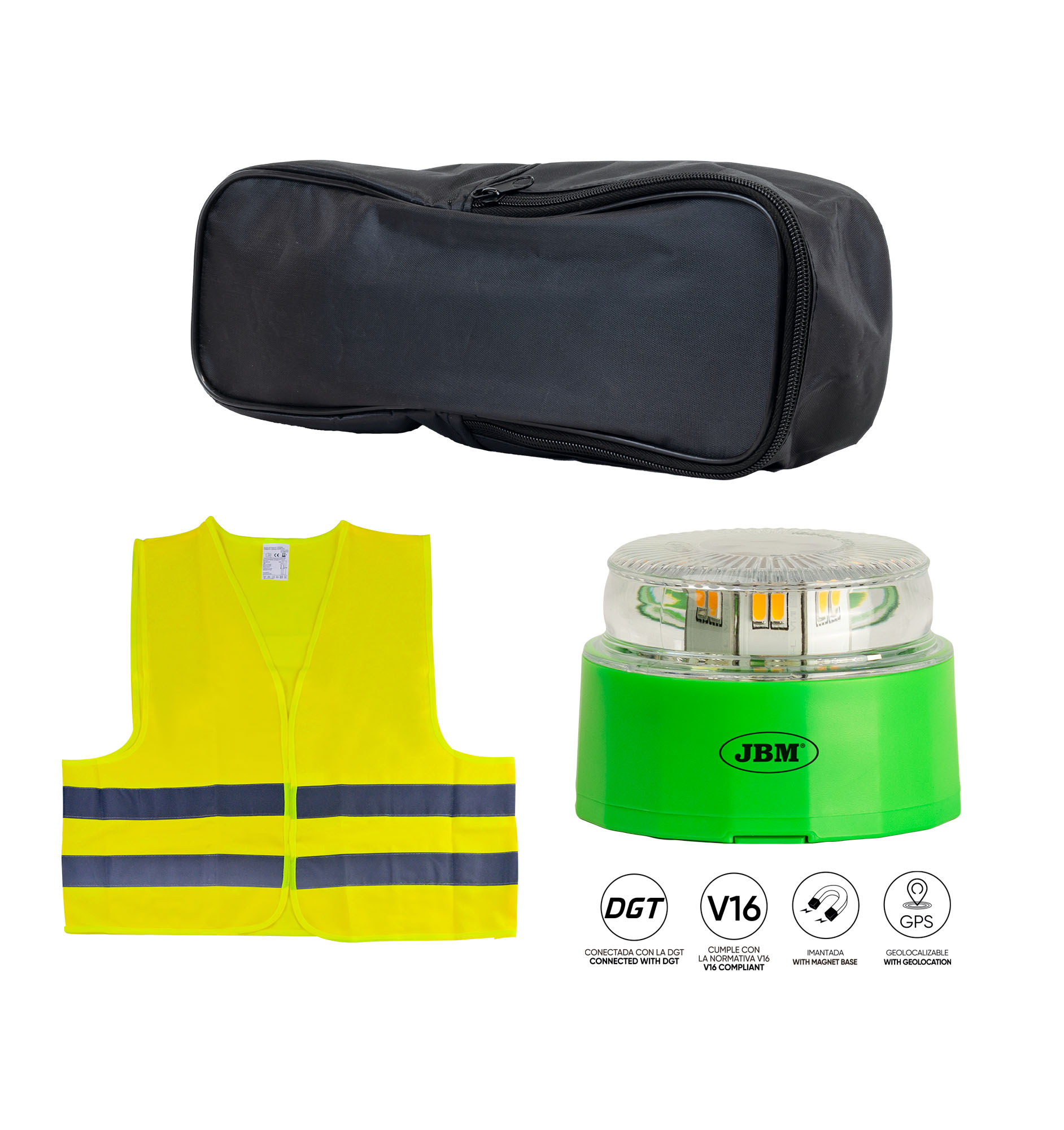 KIT D'URGENCE (BALISE ET GILET)
