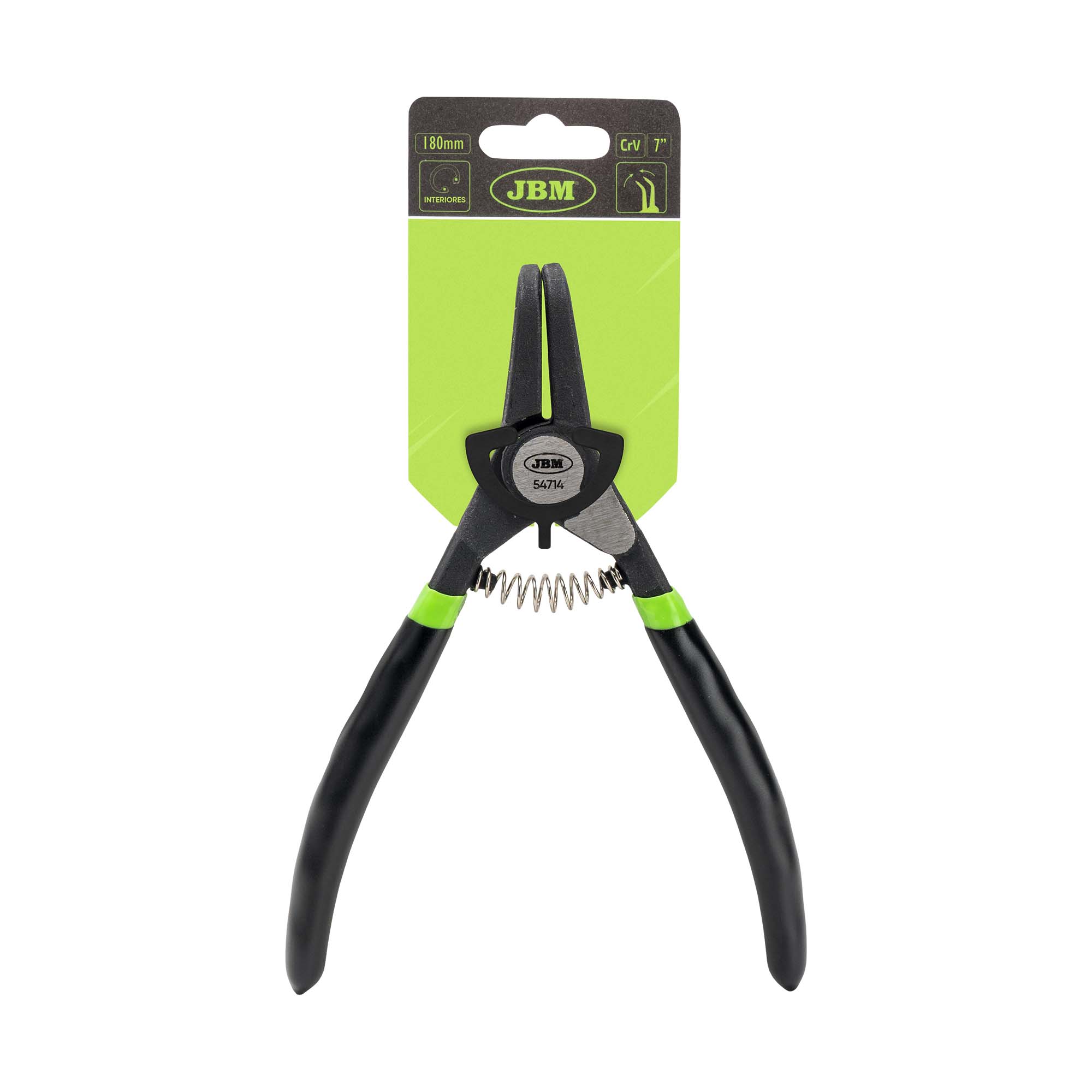 PINCE À CIRCLIPS POUR EXTERIEUR - EMBOUT COURBE 7" 180MM