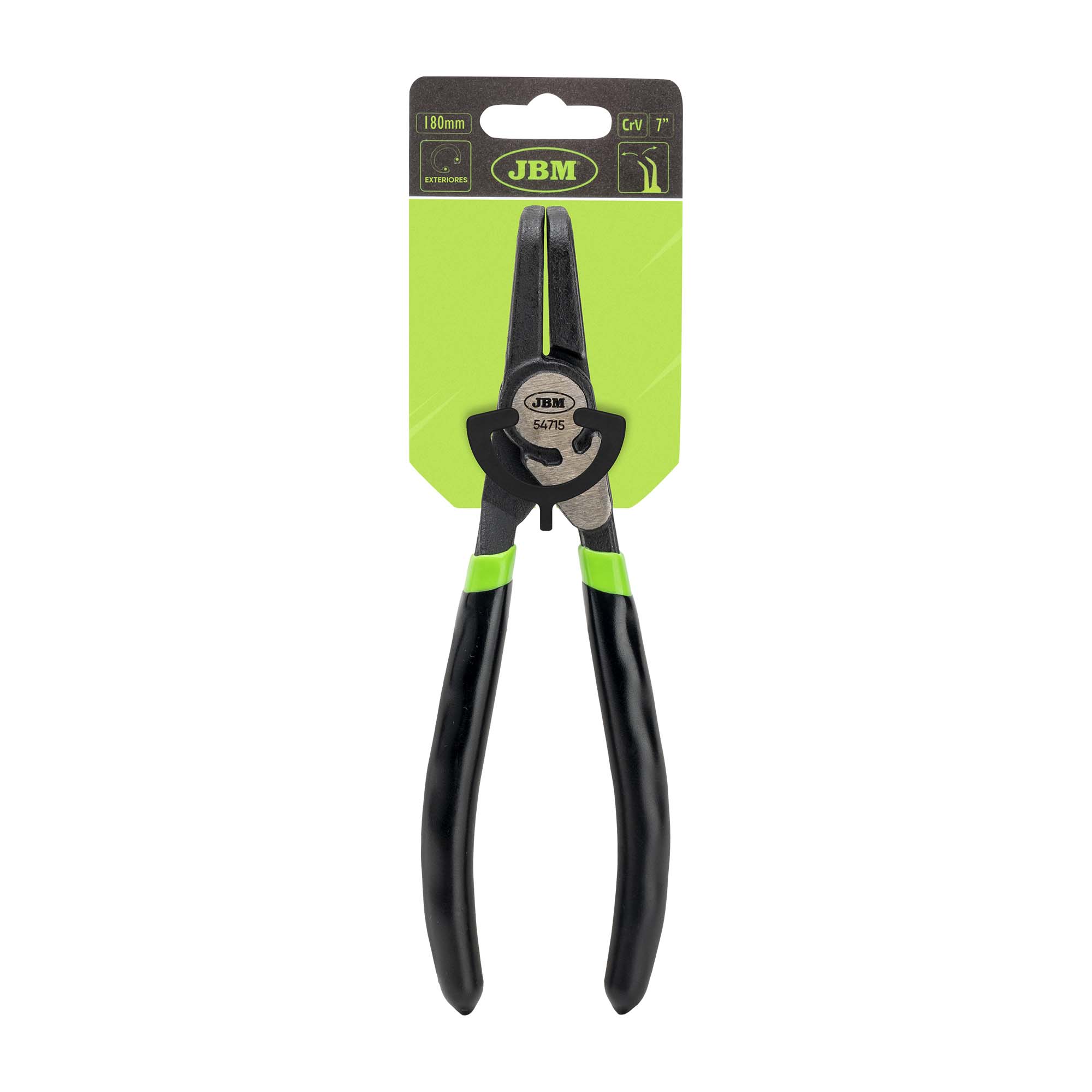 PINCE À CIRCLIPS POUR INTERIEUR - EMBOUT COURBE  7" 180MM