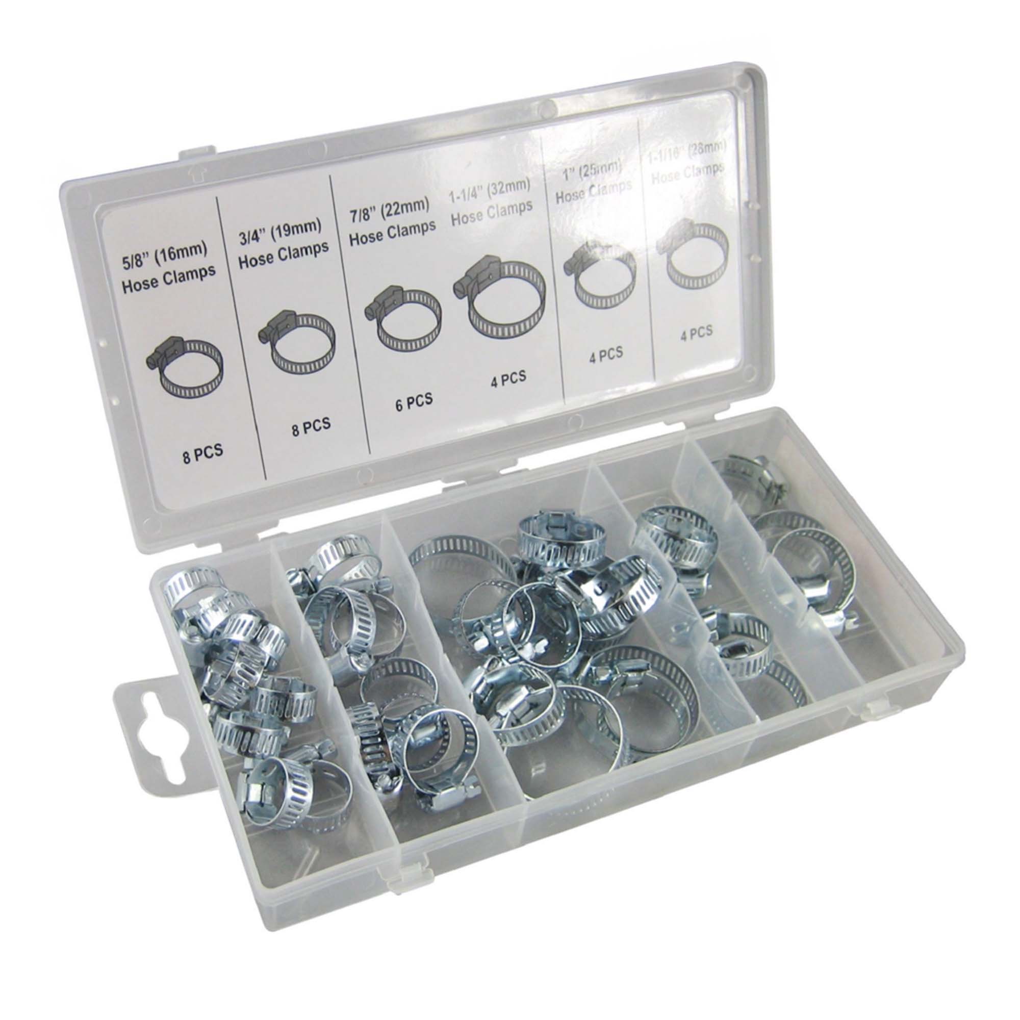 ESTUCHE DE ABRAZADERAS DE TUBO 34PCS