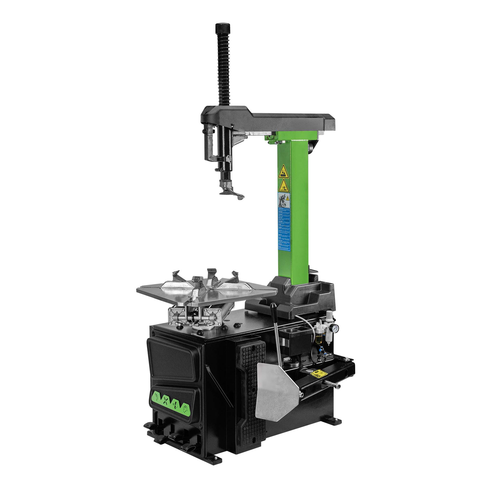 DÉMONTE-PNEU AVEC COLONNE BASCULANTE AUTOMATIQUE 220V