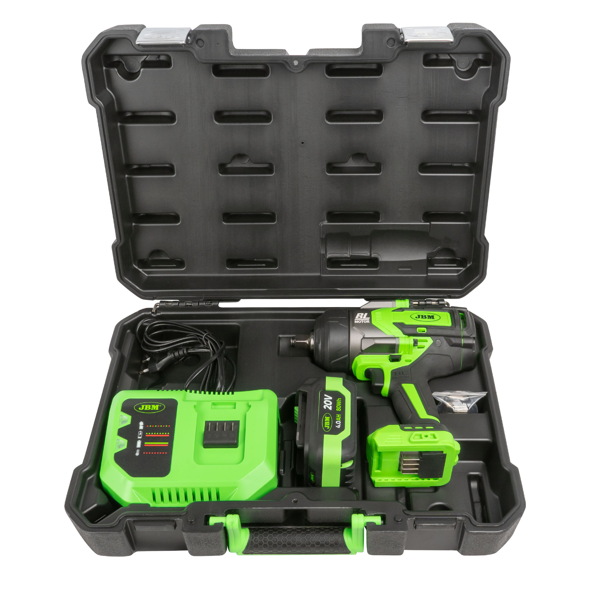 CLÉ À CHOCS 1/2" 800NM +  1/2 " 1300NM+  1" 2300N +1/2" 1000NM + LAMPE DE TRAVAIL + CHARIOT MODULAIR