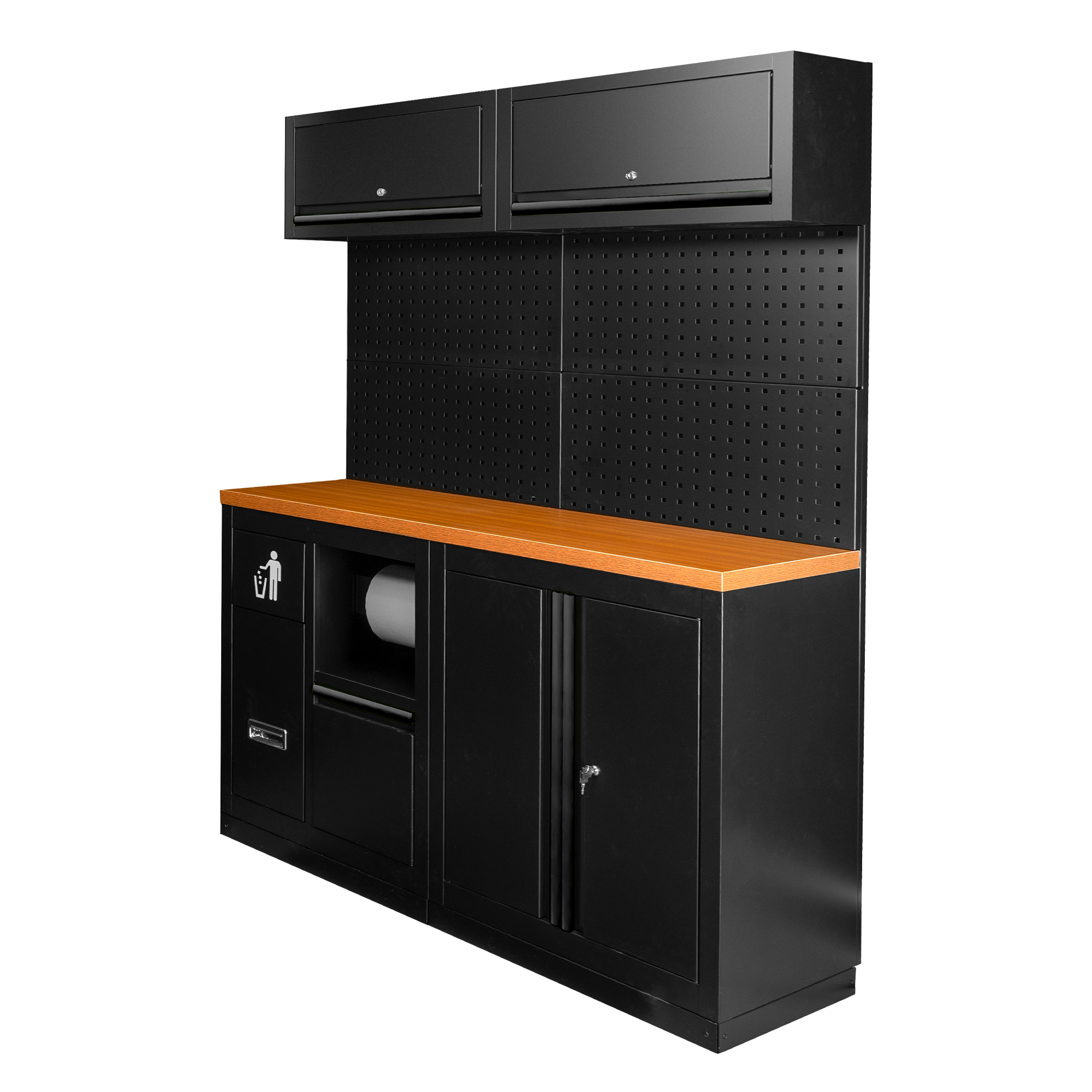 ENSEMBLE DE MEUBLES MODULAIRES (12 PIÈCES) - NOIR