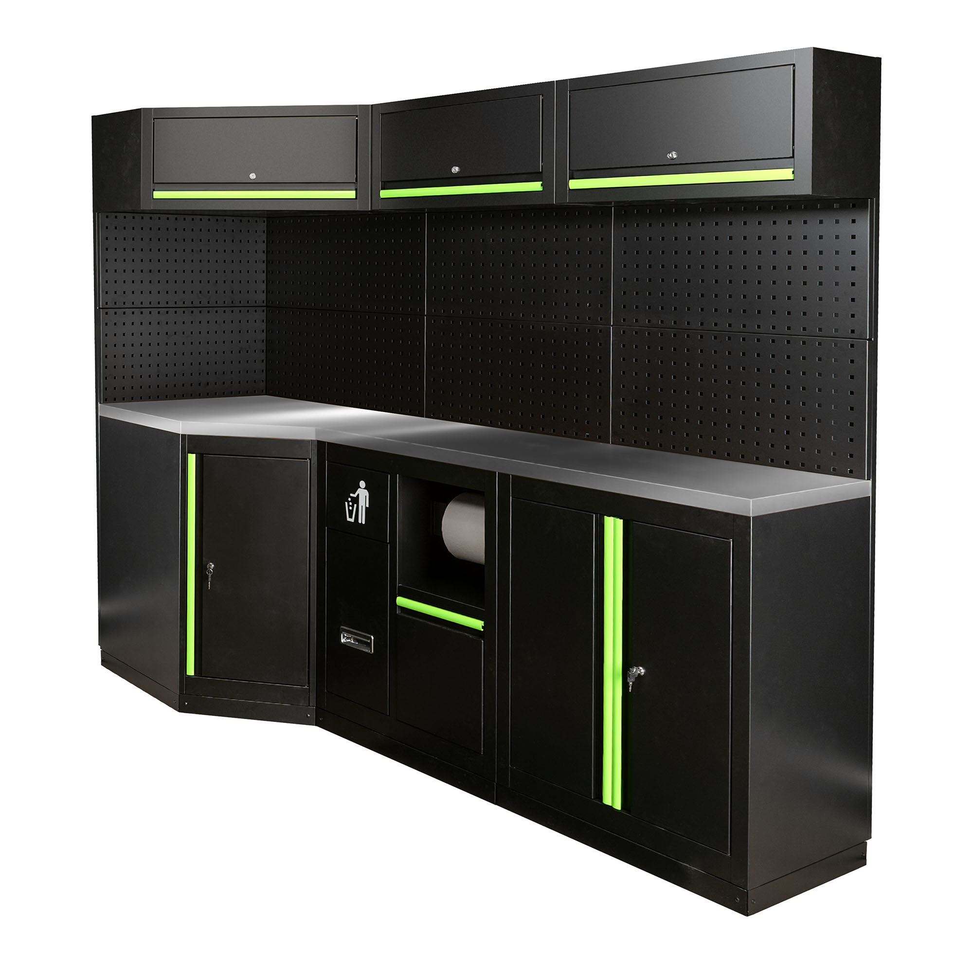 ENSEMBLE DE MEUBLES MODULAIRES (22PCS) - EXTENSION ANGULAIRE