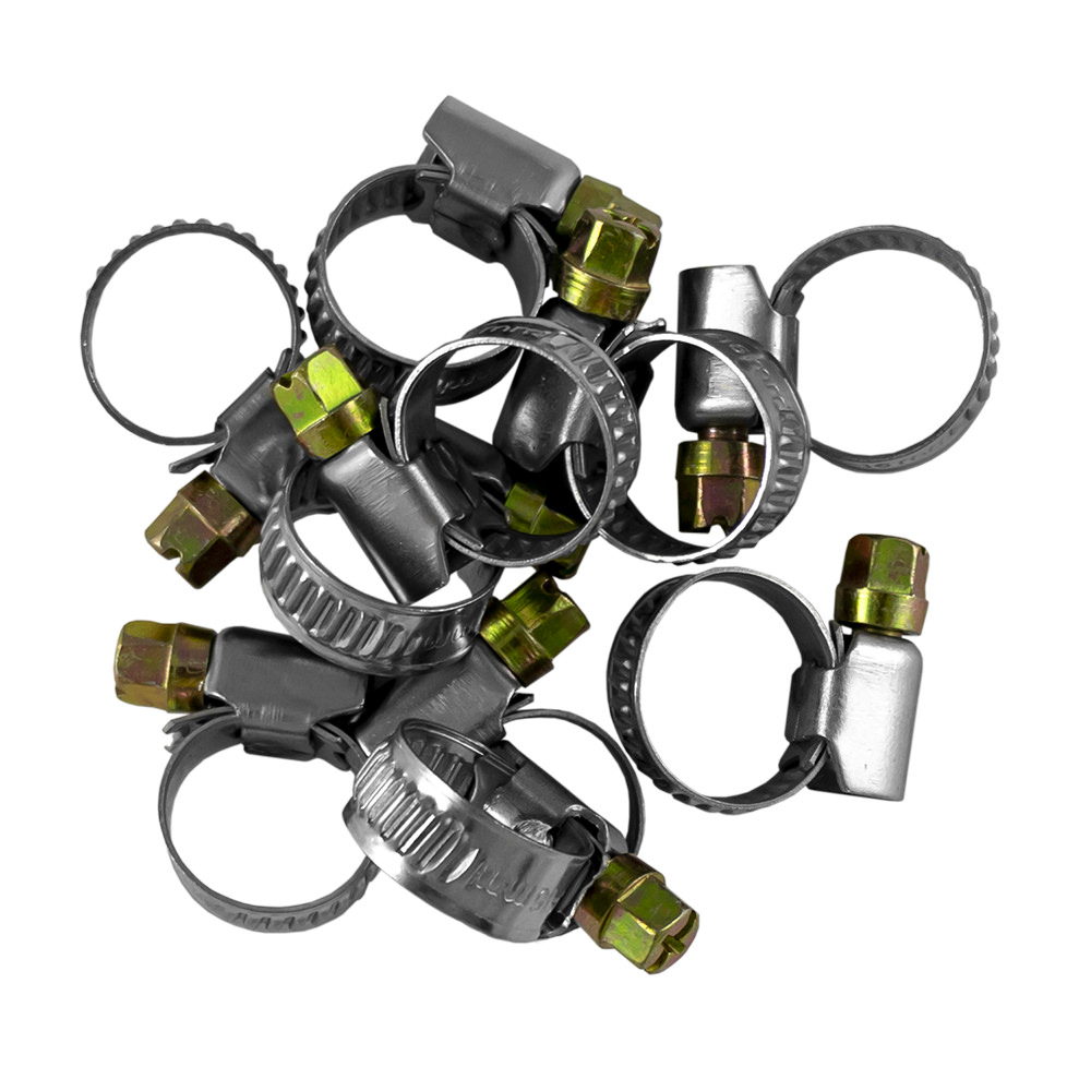 SET OF 10 CLAMPS 8-16MM