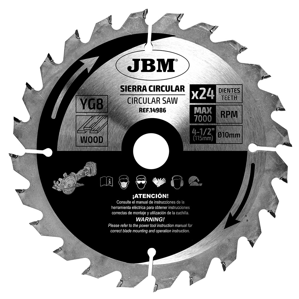 CIRCULAR SAW BLADE 24T 115MM FOR WOOD FOR REF. 60011