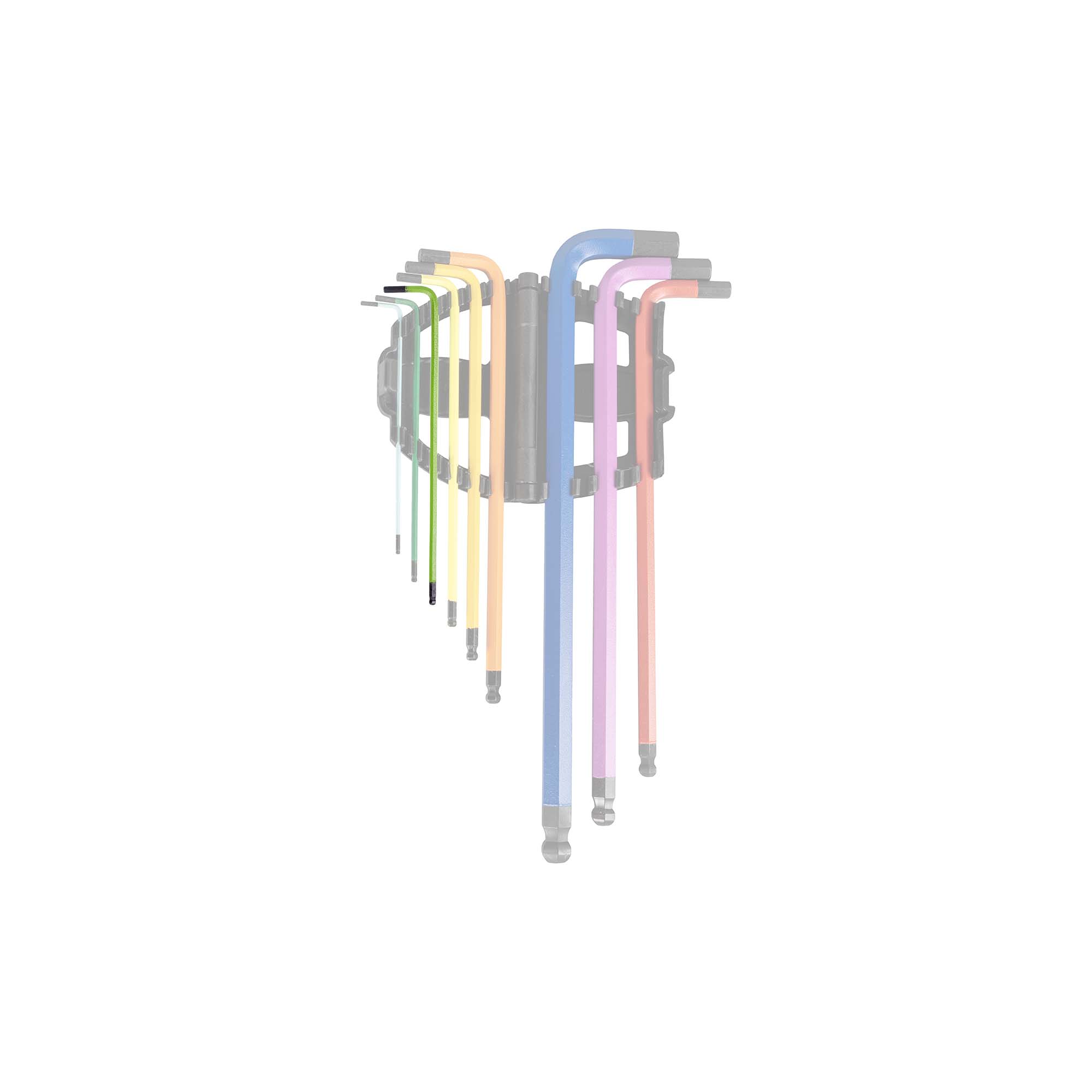 CLÉ ALLEN DE COULEUR AVEC POINTE RONDE - H2.5