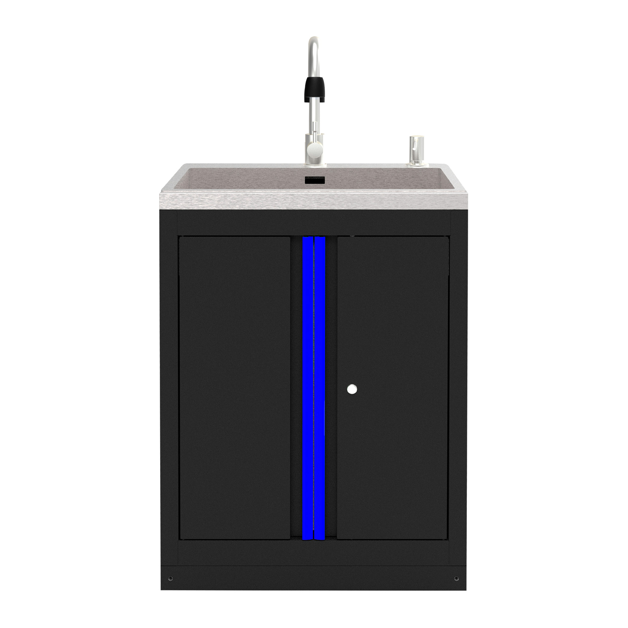 MEUBLE SOUS-ÉVIER INTÉGRÉ - BLEU