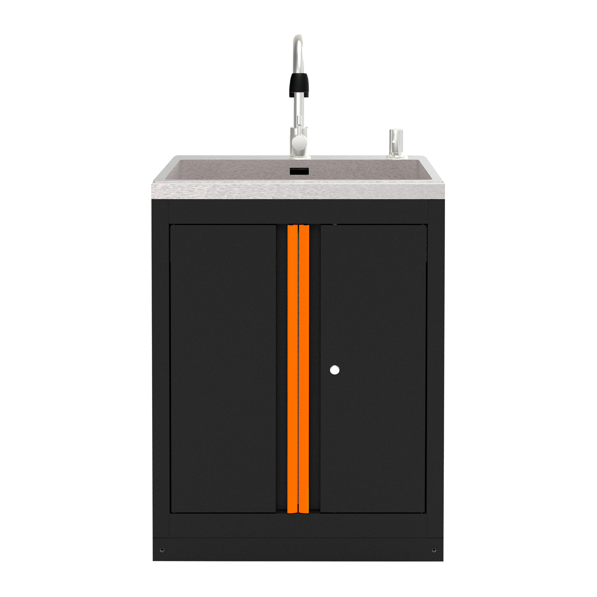 MEUBLE SOUS-ÉVIER INTÉGRÉ - ORANGE