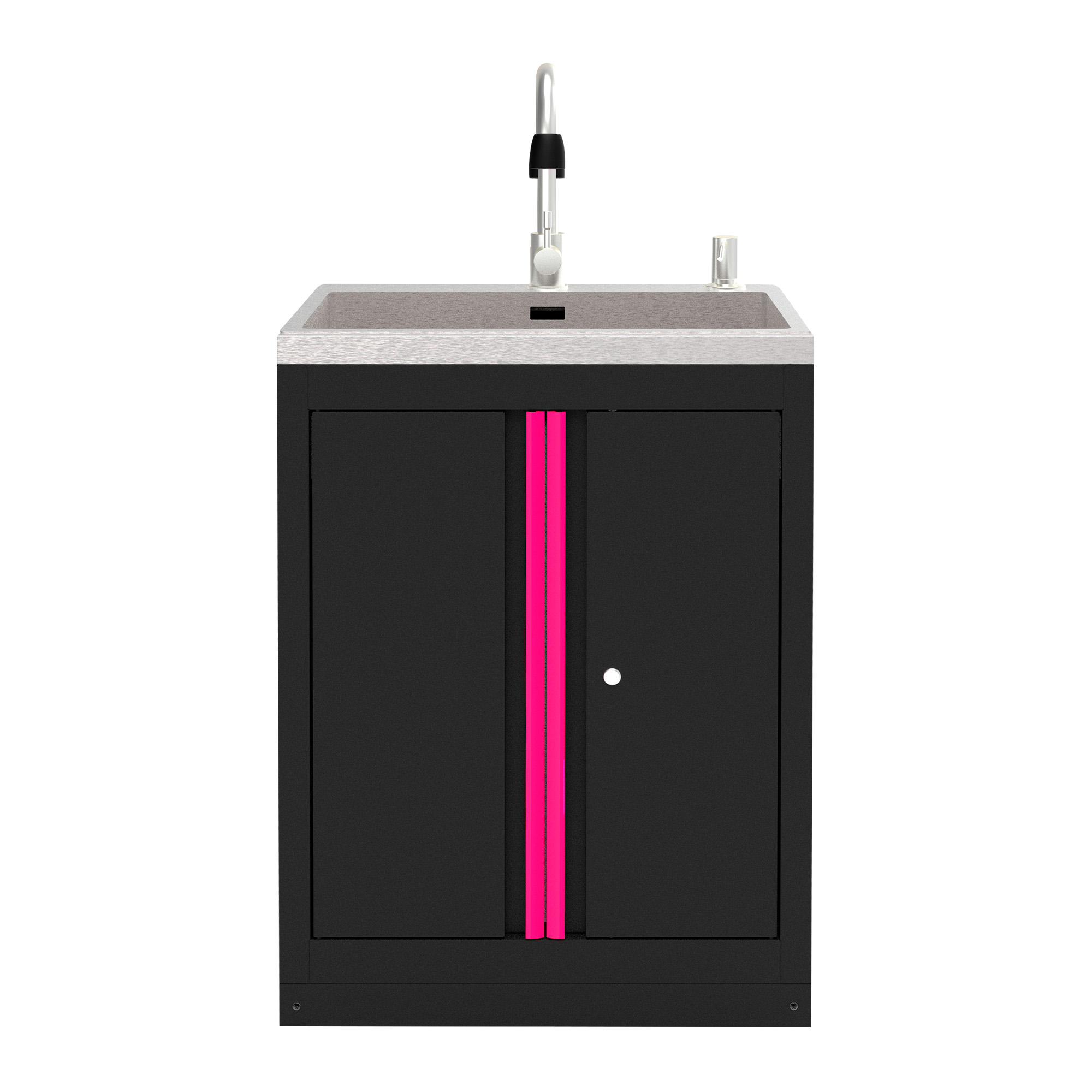 MEUBLE SOUS-ÉVIER INTÉGRÉ - ROSE