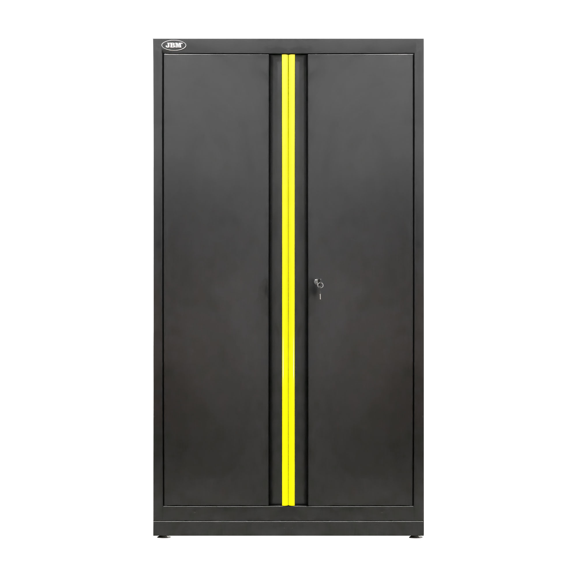 ARMOIRE HAUTE À DEUX PORTES - JAUNE