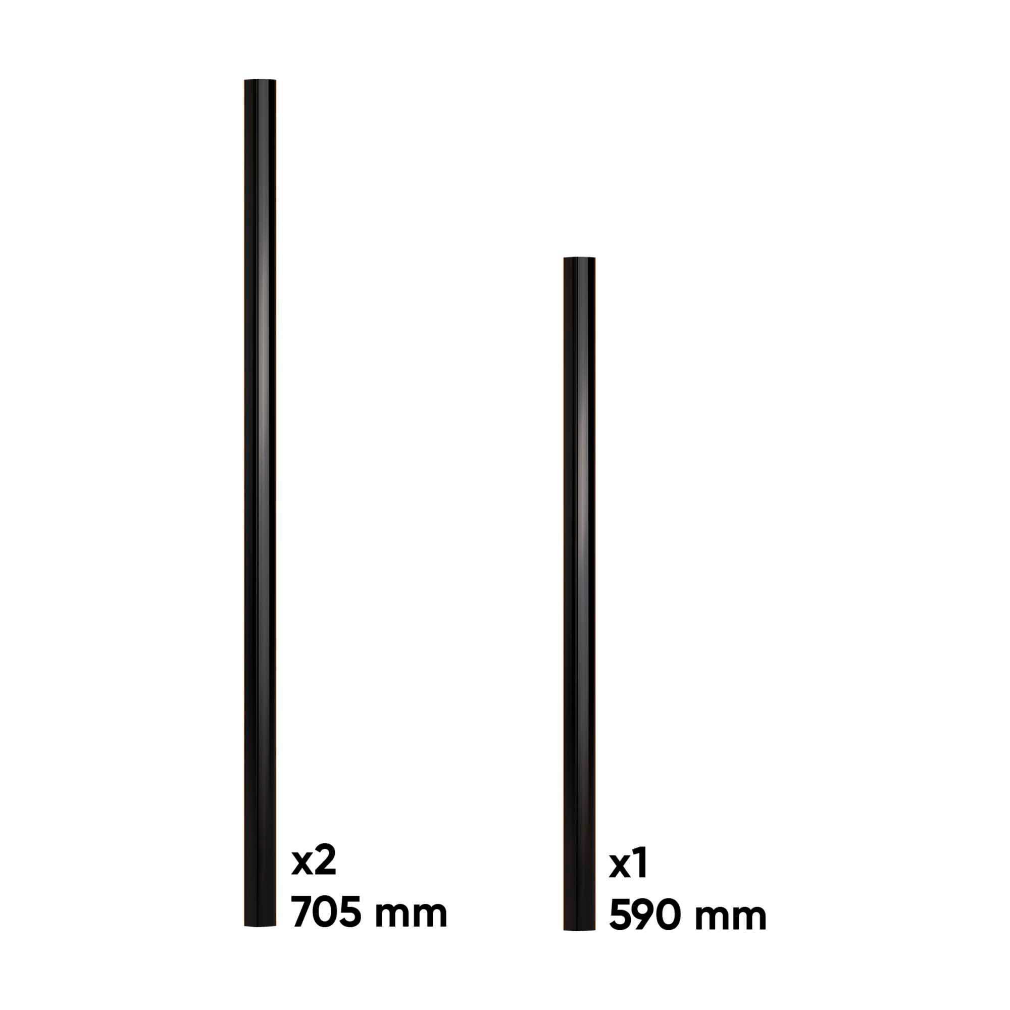 HANDLE SET FOR SERIES 596 – BLACK