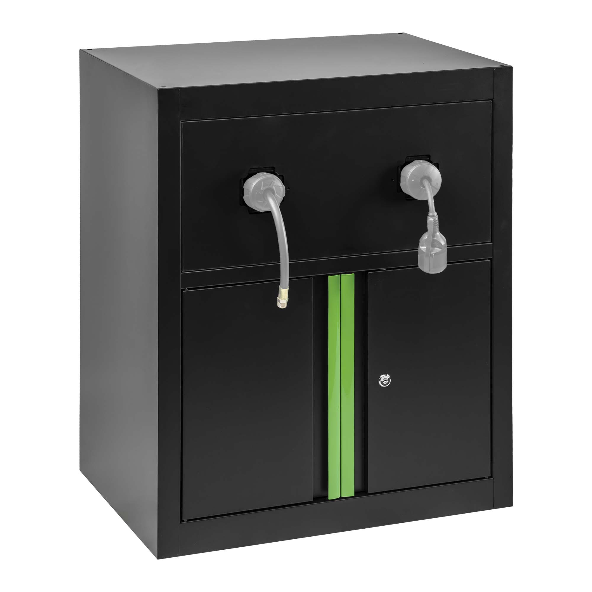 ARMOIRE POUR ENROULEURS D'AIR COMPRIMÉ ET DE CÂBLE ÉLECTRIQUE
