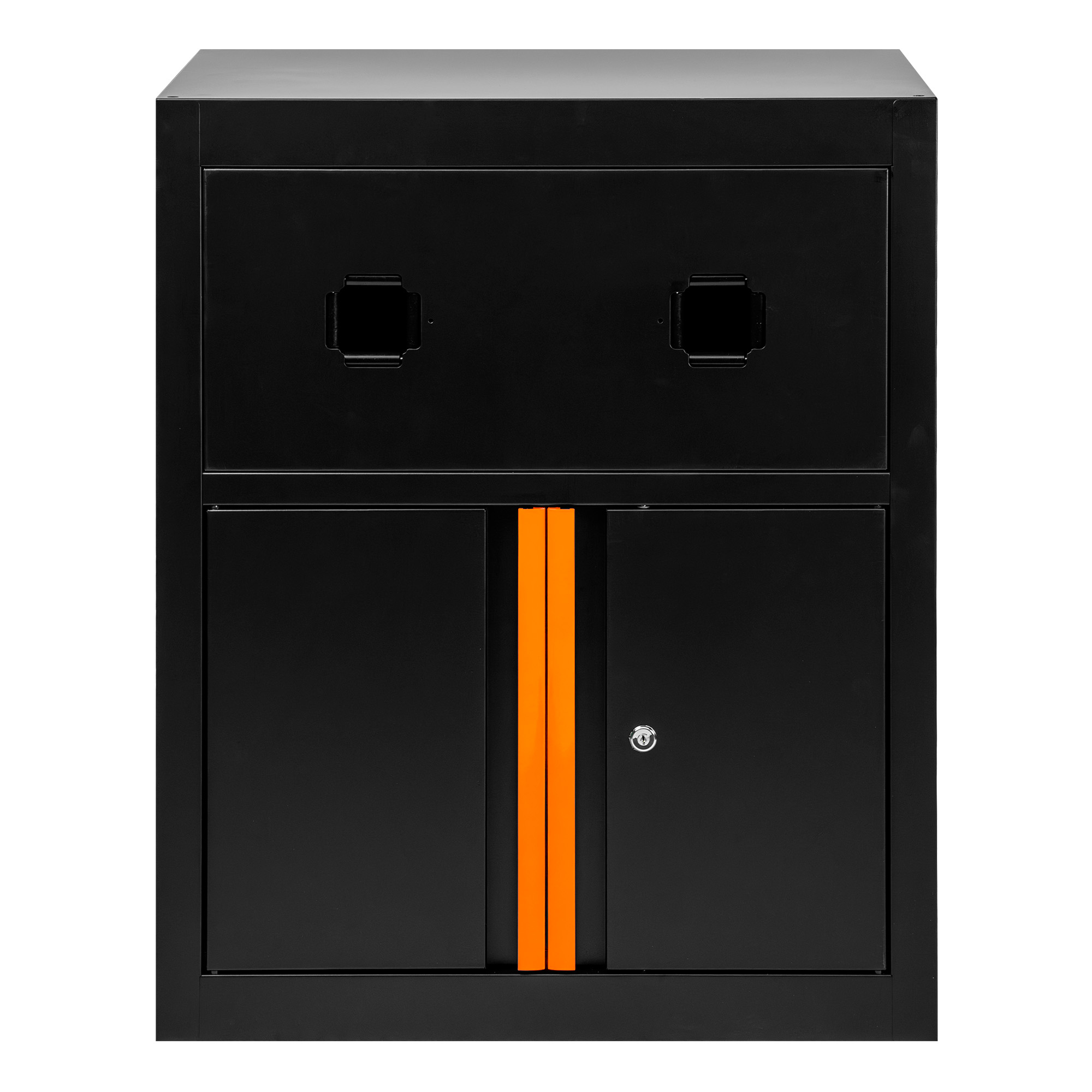 ARMOIRE AVEC ENROULEURS D’AIR COMPRIMÉ ET ÉLECTRIQUE – ORANGE
