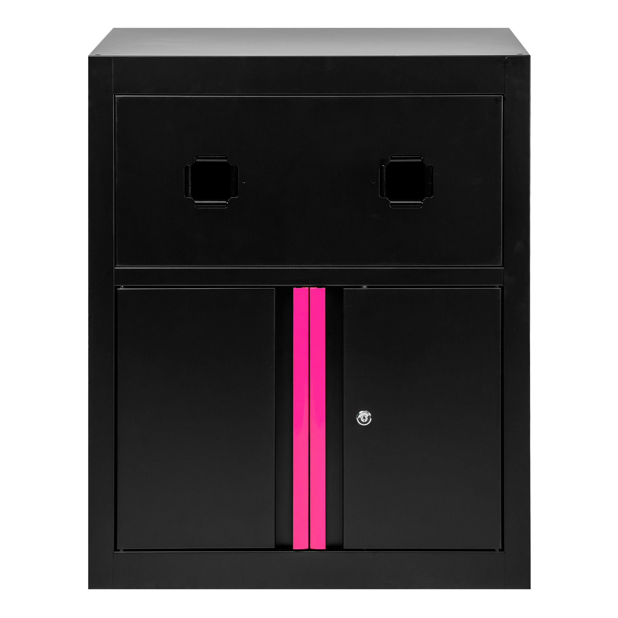 ARMOIRE AVEC ENROULEURS D’AIR COMPRIMÉ ET ÉLECTRIQUE – ROSE