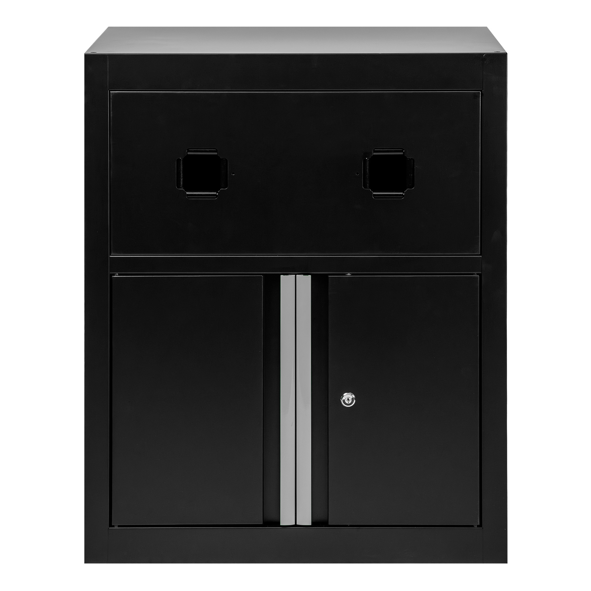 ARMOIRE AVEC ENROULEURS D’AIR COMPRIMÉ ET ÉLECTRIQUE – ARGENT
