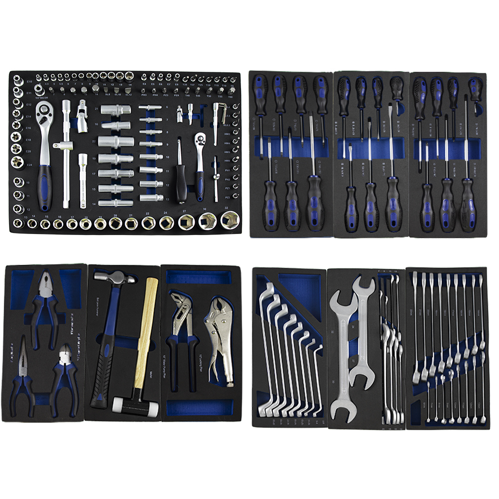 SET OF TOOL TRAYS FOR TROLLEY BLUE COLOR EVA TRAY