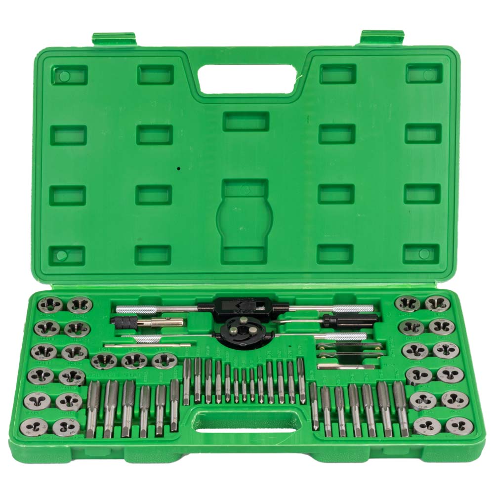 60 PIECE METRIC CASE TAPS AND DIES METRIC AND INCH COMBINED