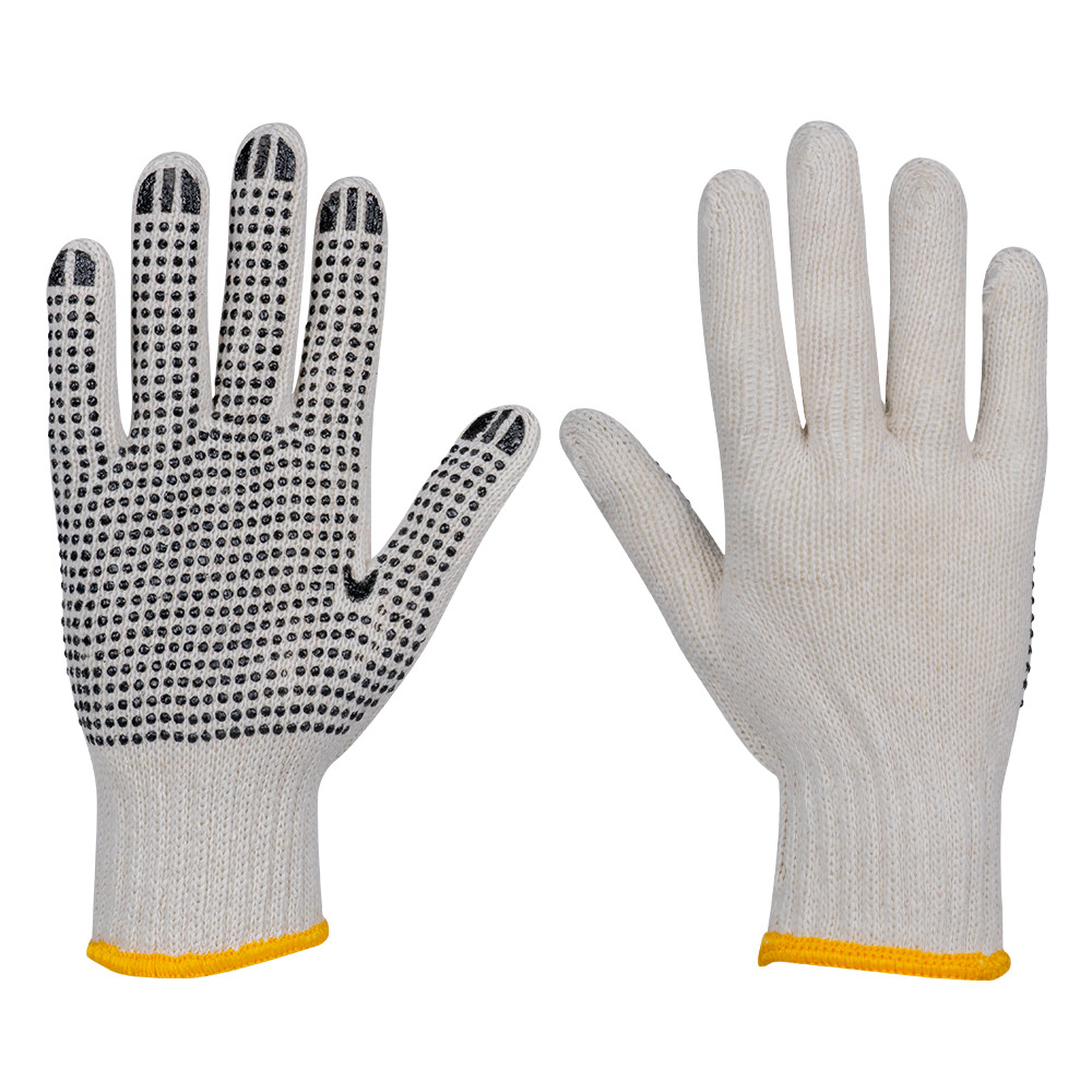 COTTON GLOVES WITH PVC DOTS