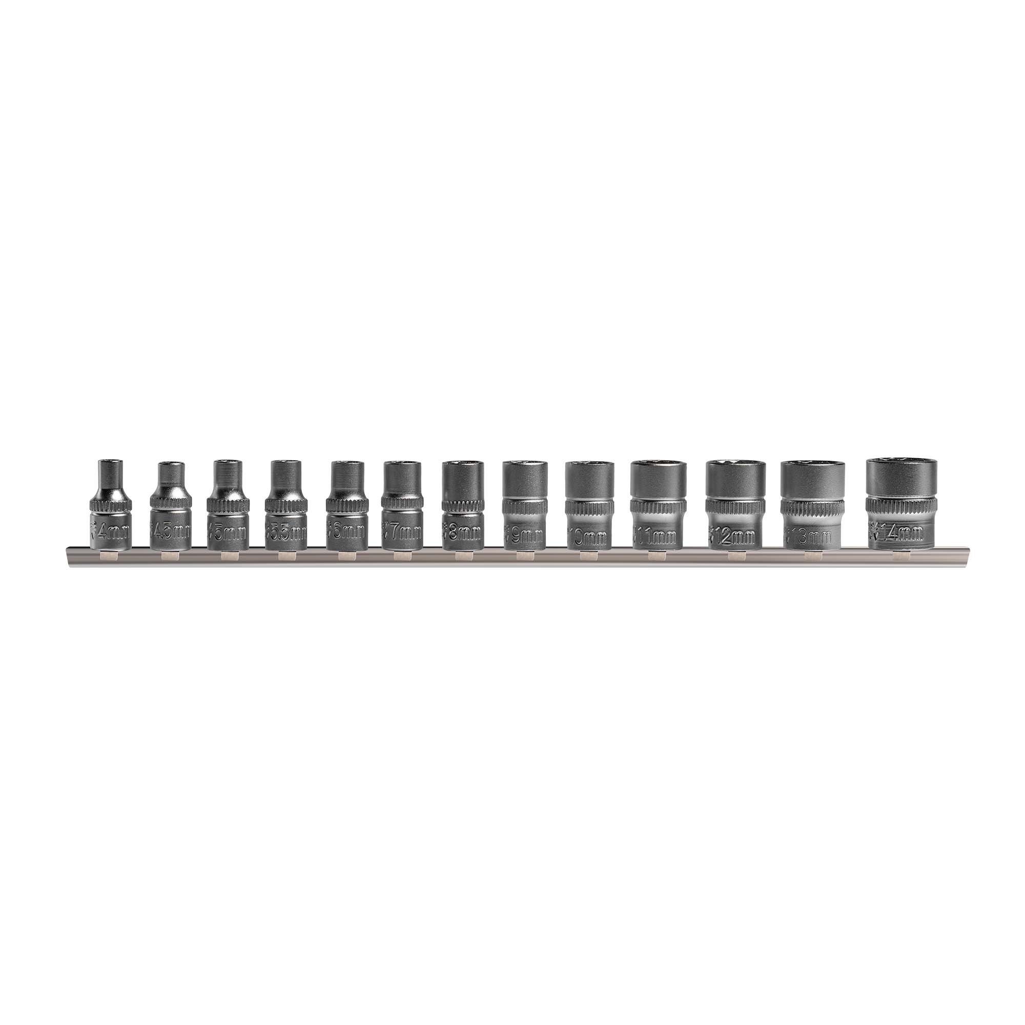 SET DE 13 DOUILLES 12 PANS 1/4"