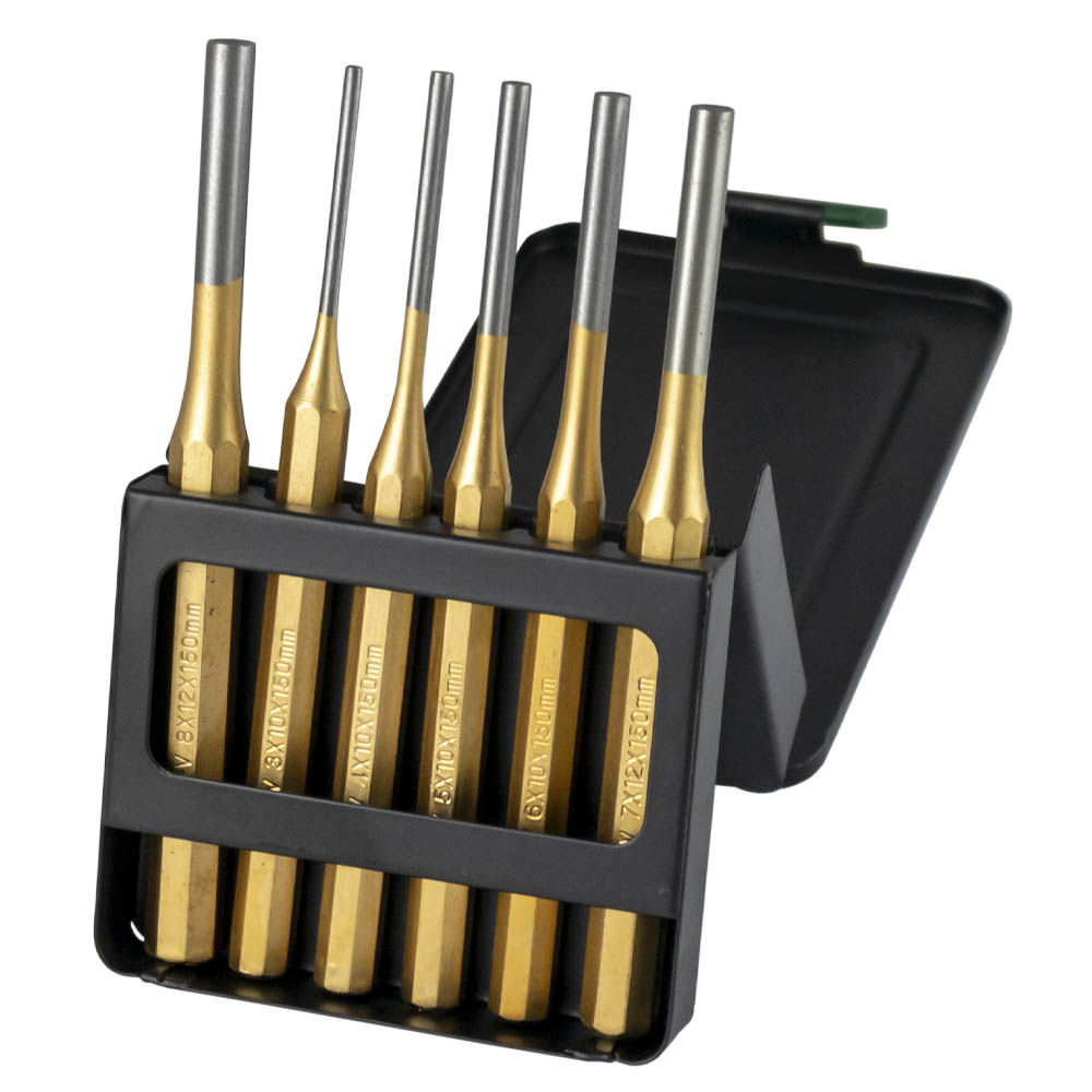 6 PIECES PARALLEL PIN PUNCH SET