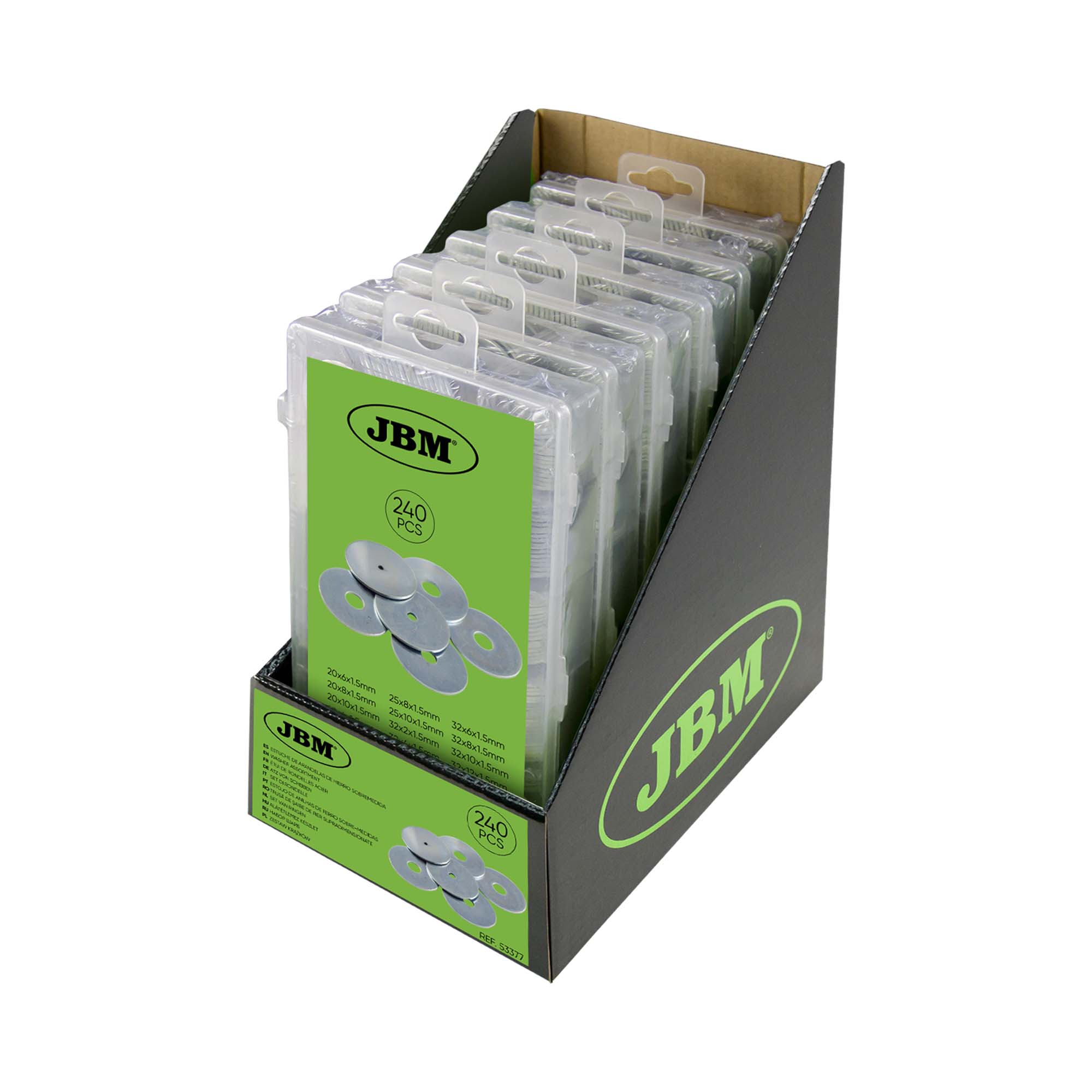 ÉTUI DE RONDELLES ACIER 240 PIÈCES