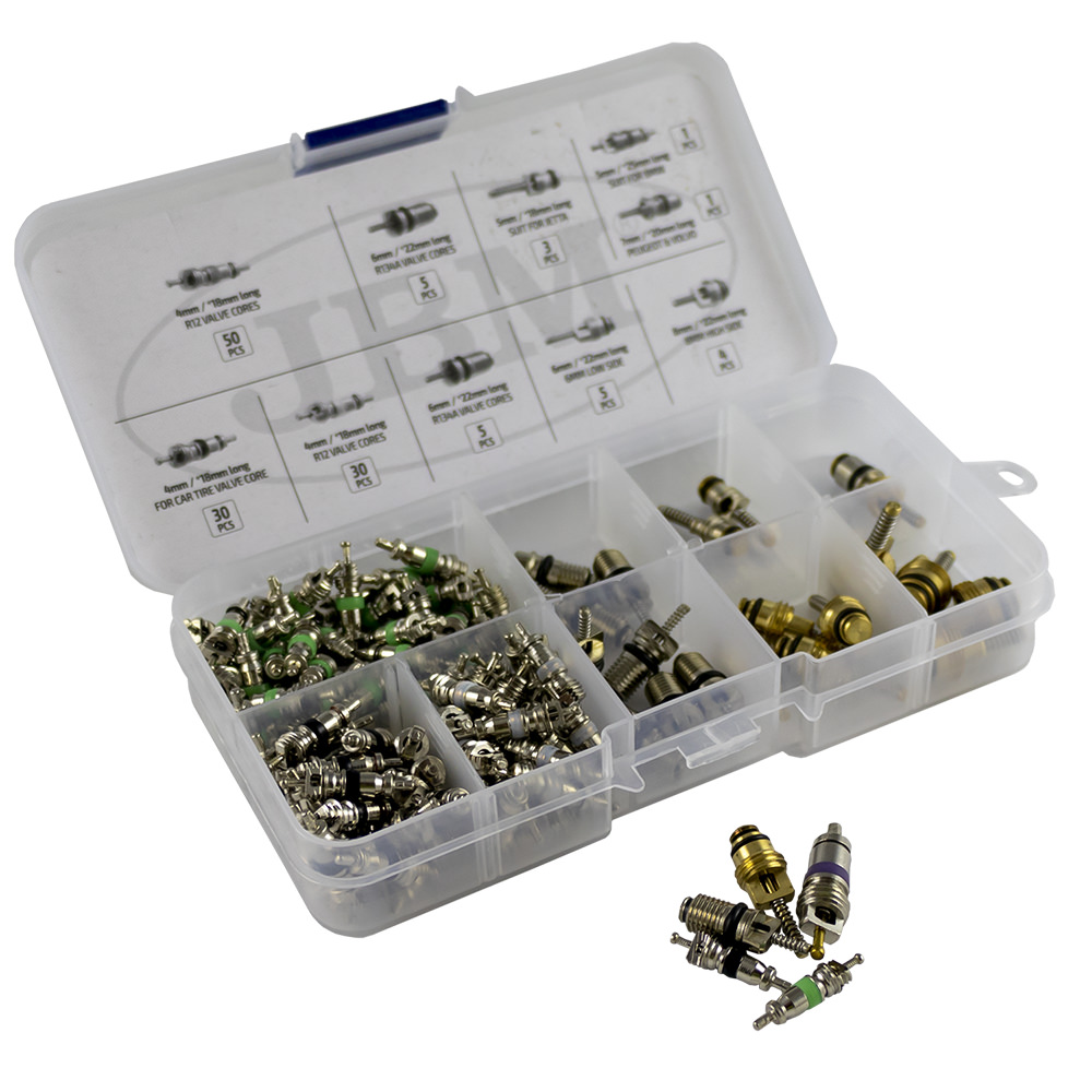 Kit Noyaux De Valve Climatisation Auto 134R12 - Entretien Professionnel, étanche, Compatible Avec La Plupart Des Véhicules