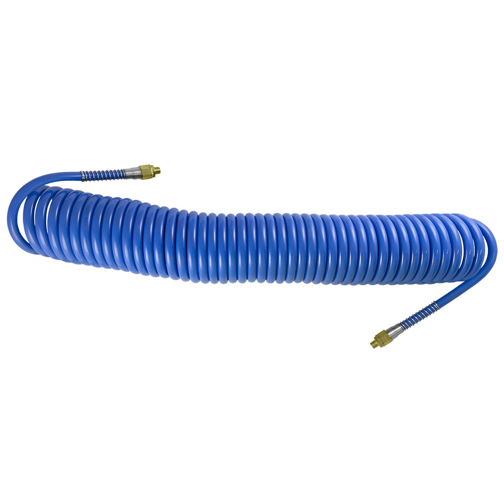 10MM AIR COILED HOSE - 15M - 1/4" FITTING