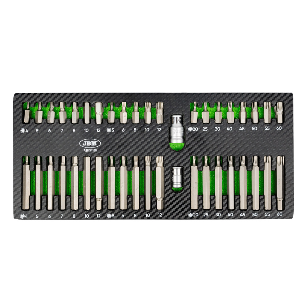 SET OF 42 PIECES FOR HEX, 12-POINT AND TORX