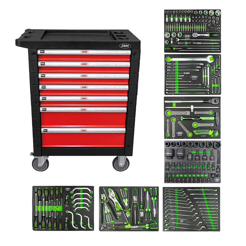 TOOL TROLLEY 7 DRAWERS RED SPECIAL FOR TRUCKS