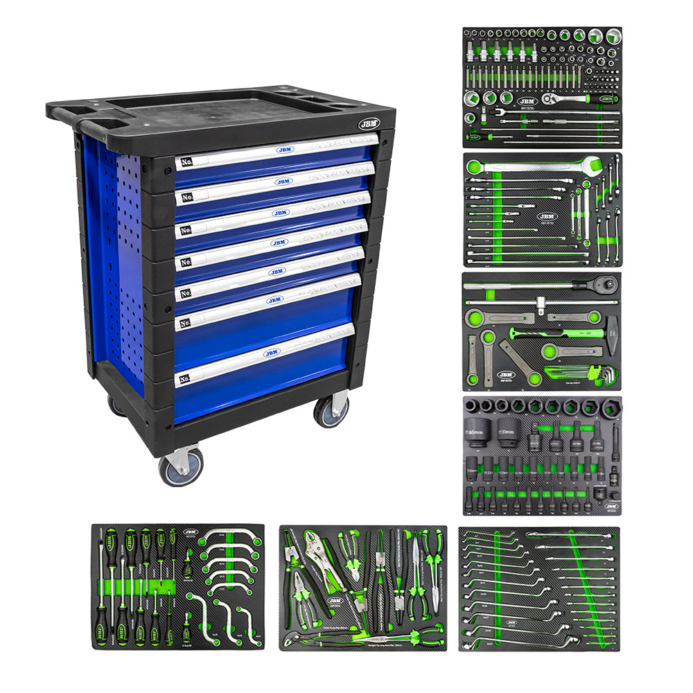 TOOL TROLLEY 7 DRAWERS BLUE SPECIAL FOR TRUCKS