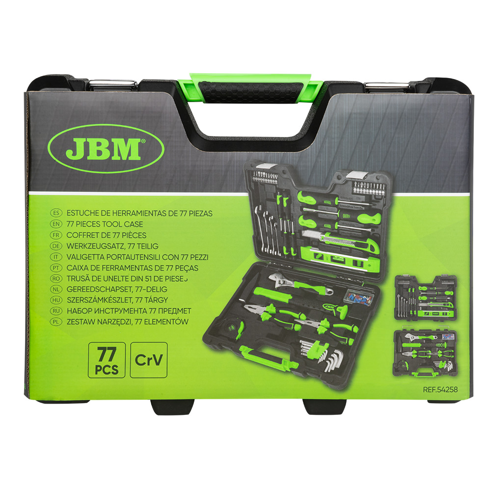 Maletín herramientas 77 Piezas - JBM