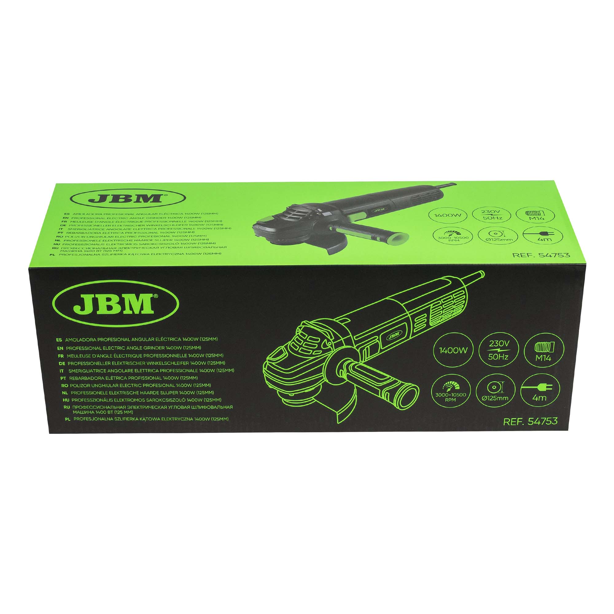 MEULEUSE D'ANGLE ÉLECTRIQUE PROFESSIONNELLE 1400W (125MM)