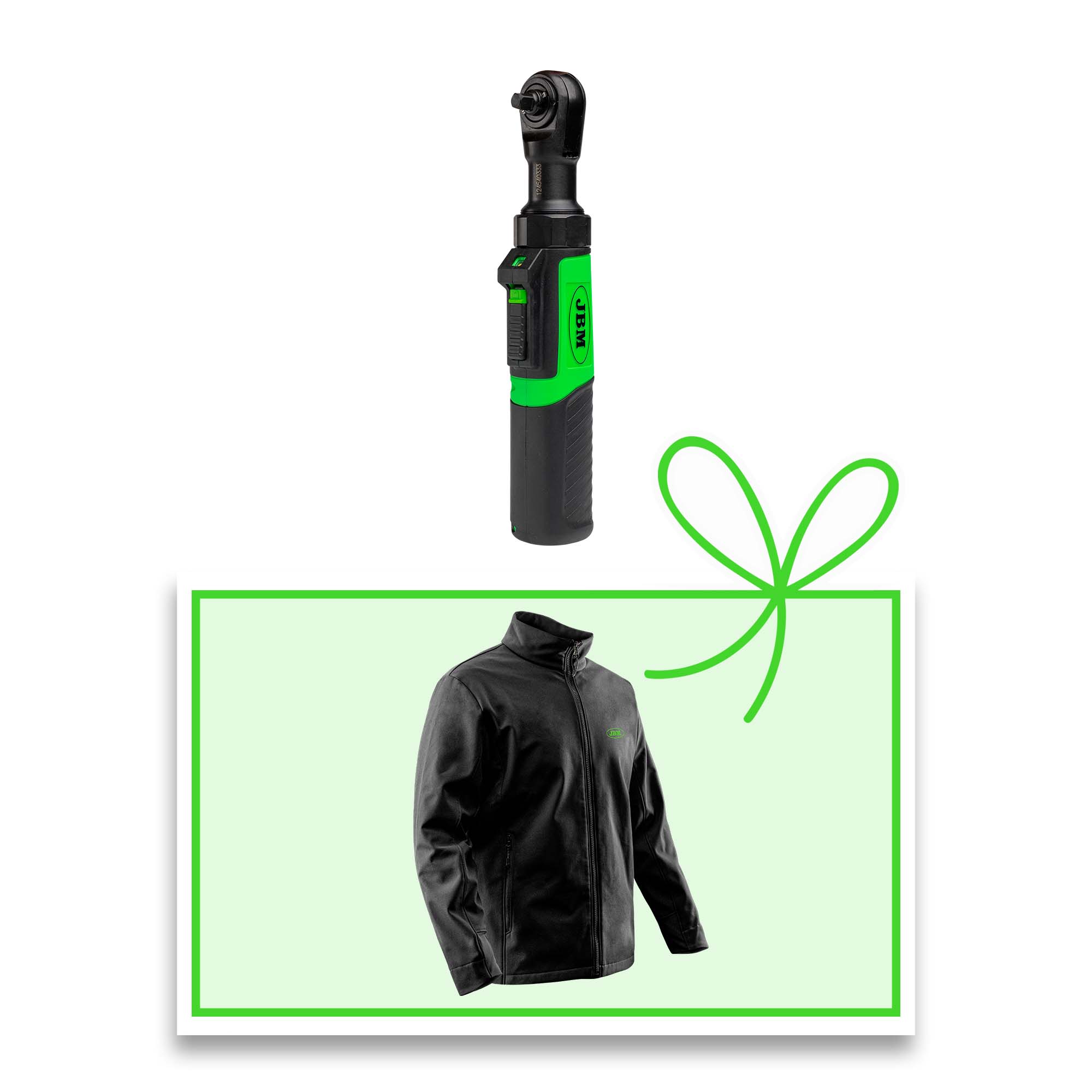 CLIQUET À BATTERIE 1/4" - 3.6V AVEC CHARGEUR + VESTE L