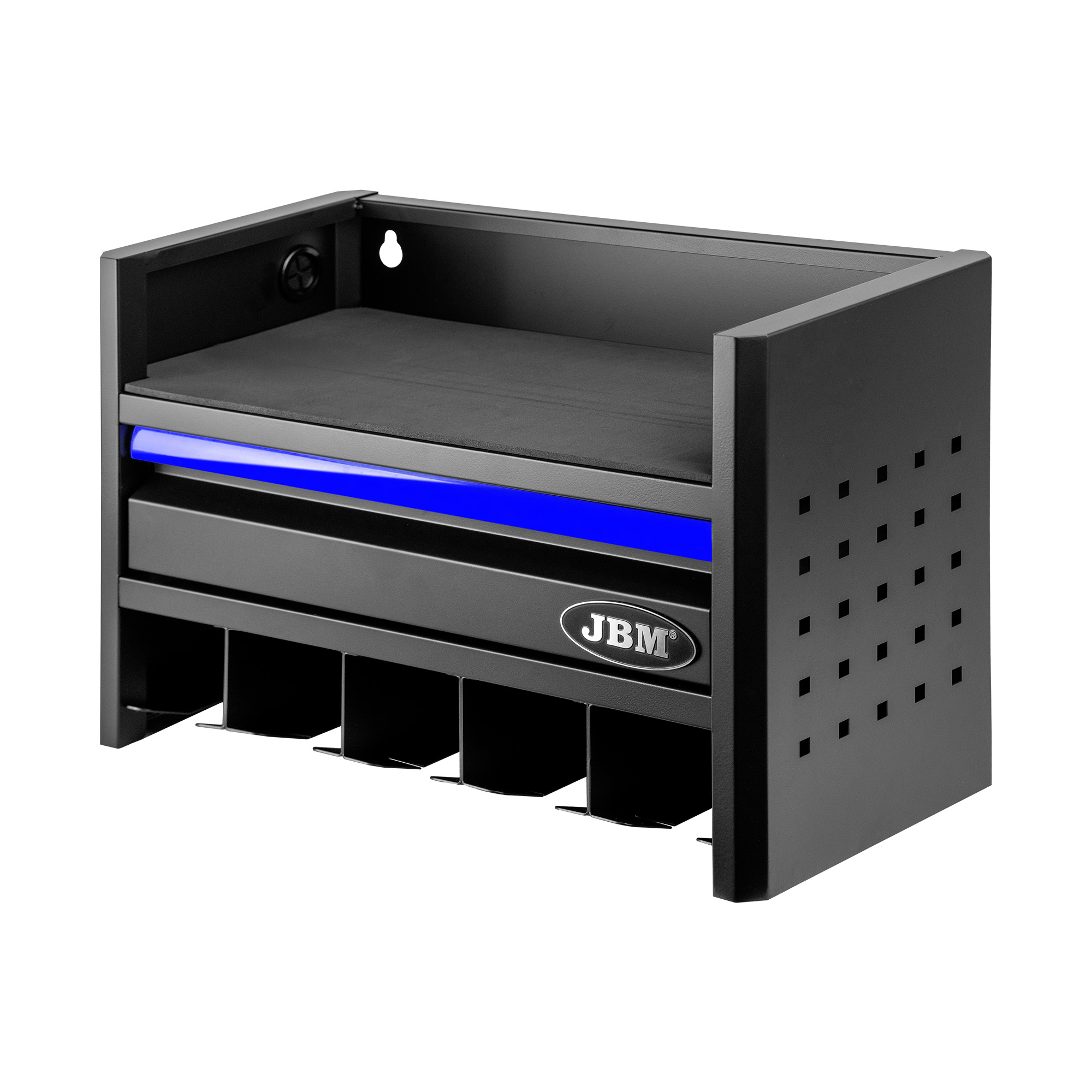 ESTANTE PARA  ALMACENAMIENTO DE HERRAMIENTAS ELÉCTRICAS DE 3 NIVELES - AZUL