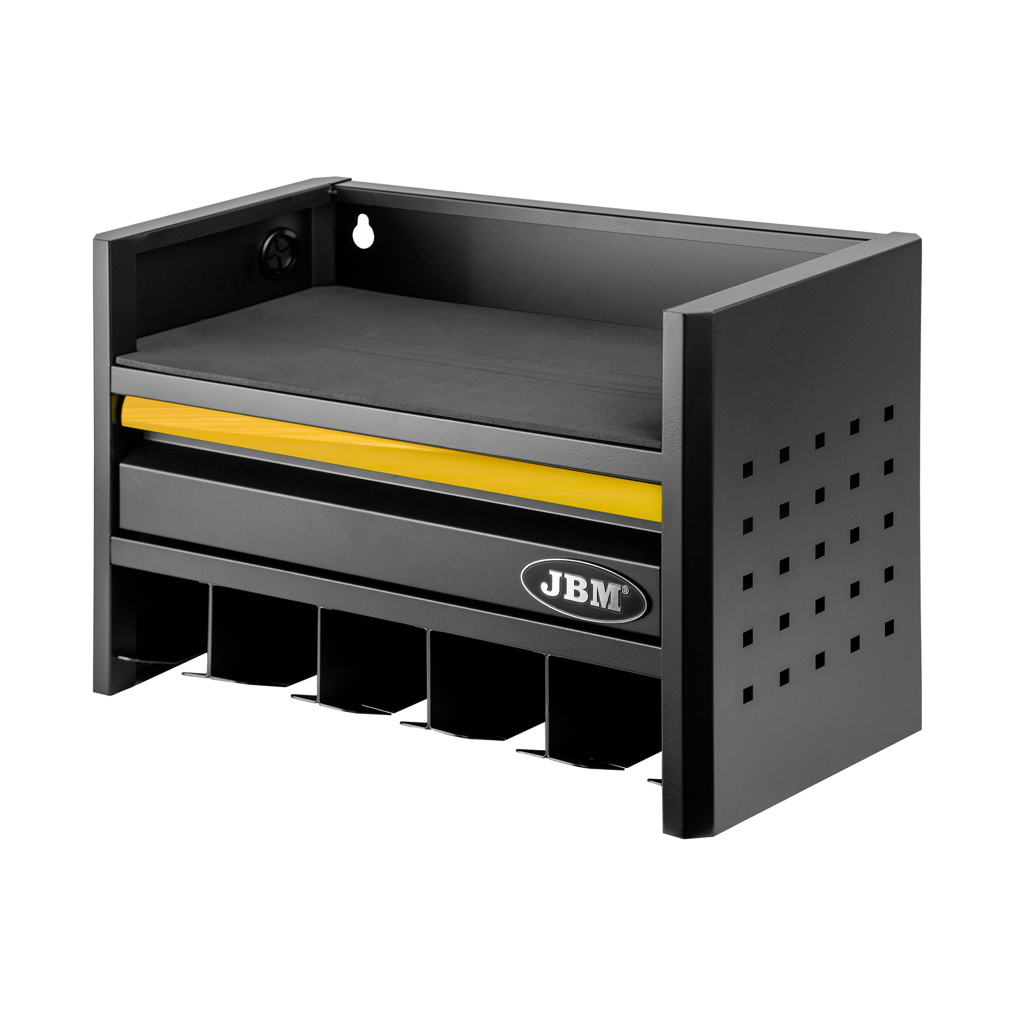 ESTANTE PARA  ALMACENAMIENTO DE HERRAMIENTAS ELÉCTRICAS DE 3 NIVELES - DORADO