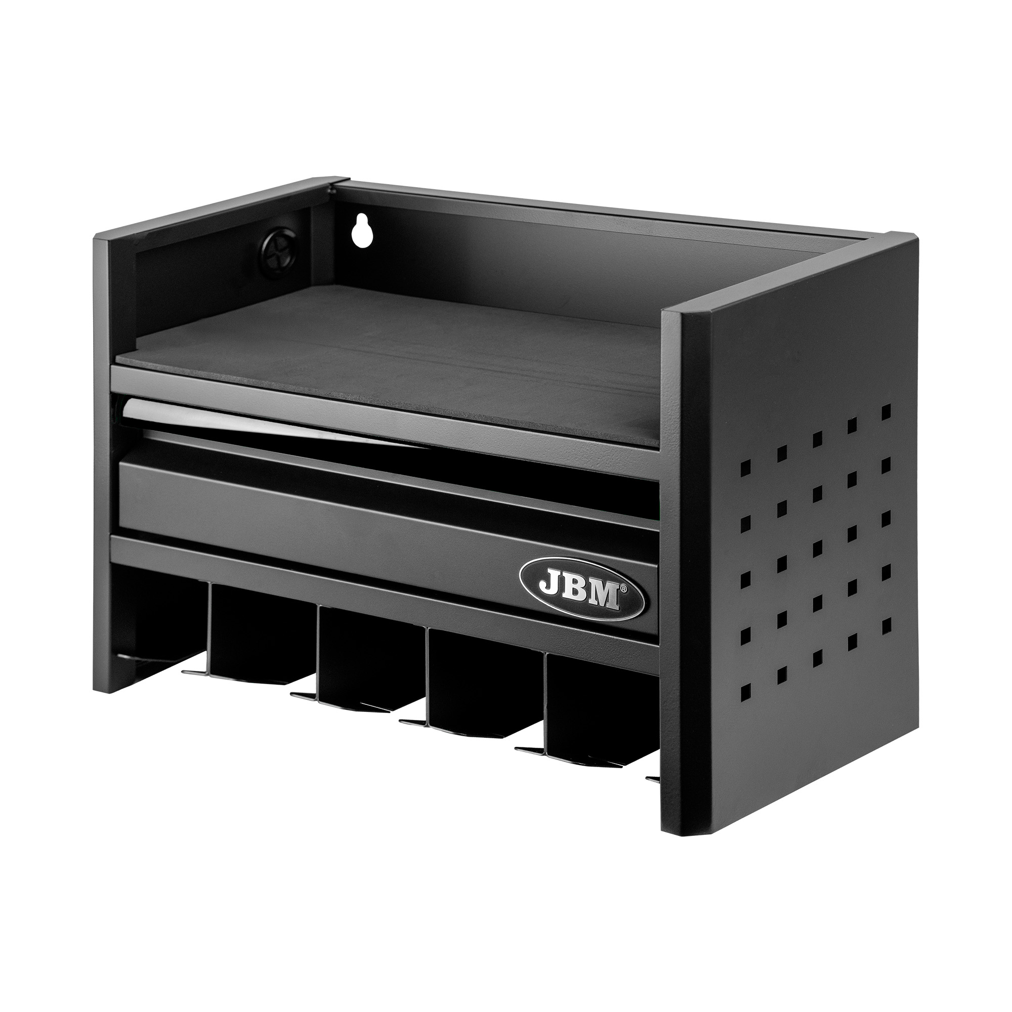 ESTANTE PARA  ALMACENAMIENTO DE HERRAMIENTAS ELÉCTRICAS DE 3 NIVELES - NEGRO