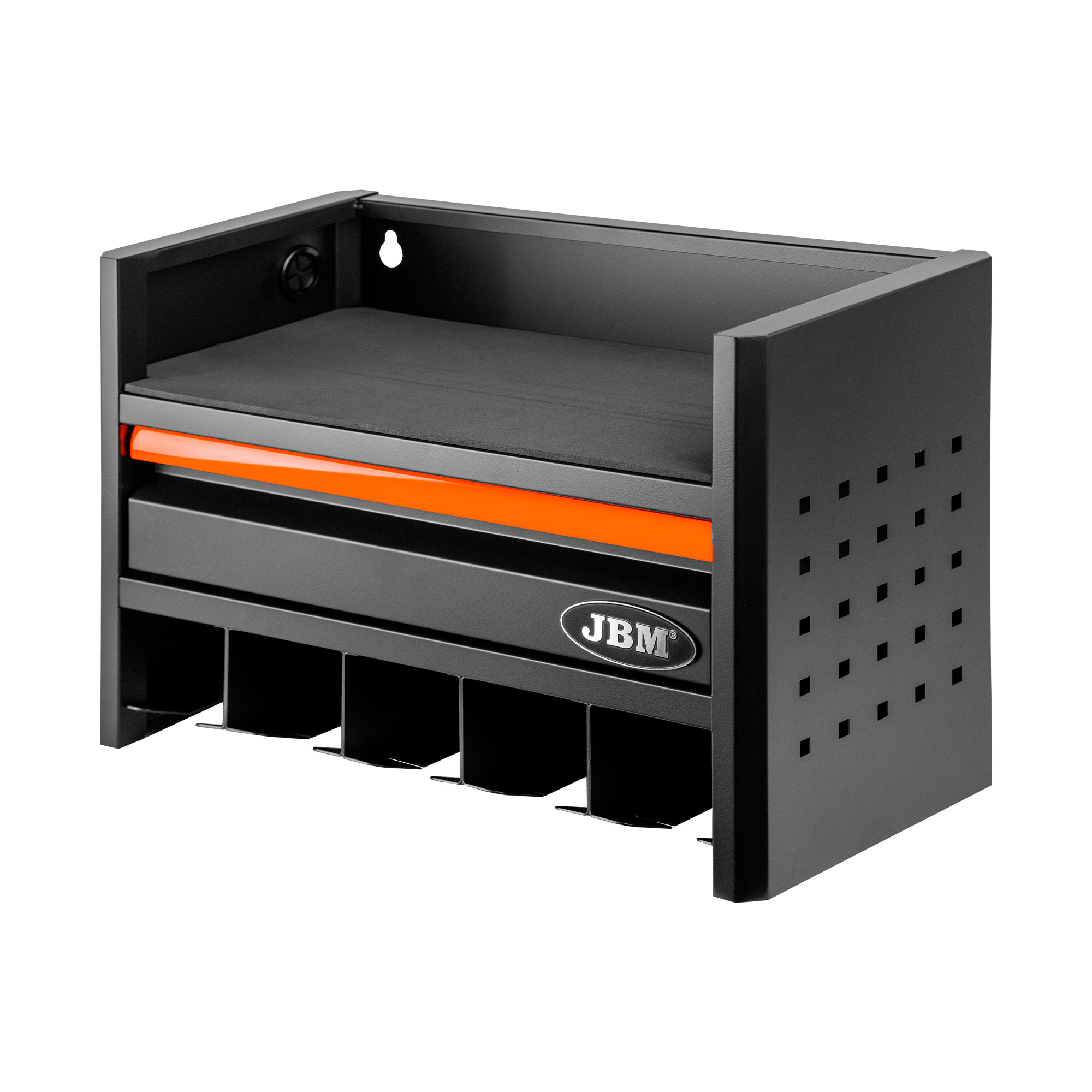 ESTANTE PARA ALMACENAMIENTO DE HERRAMIENTAS ELÉCTRICAS DE 3 NIVELES - NARANJA