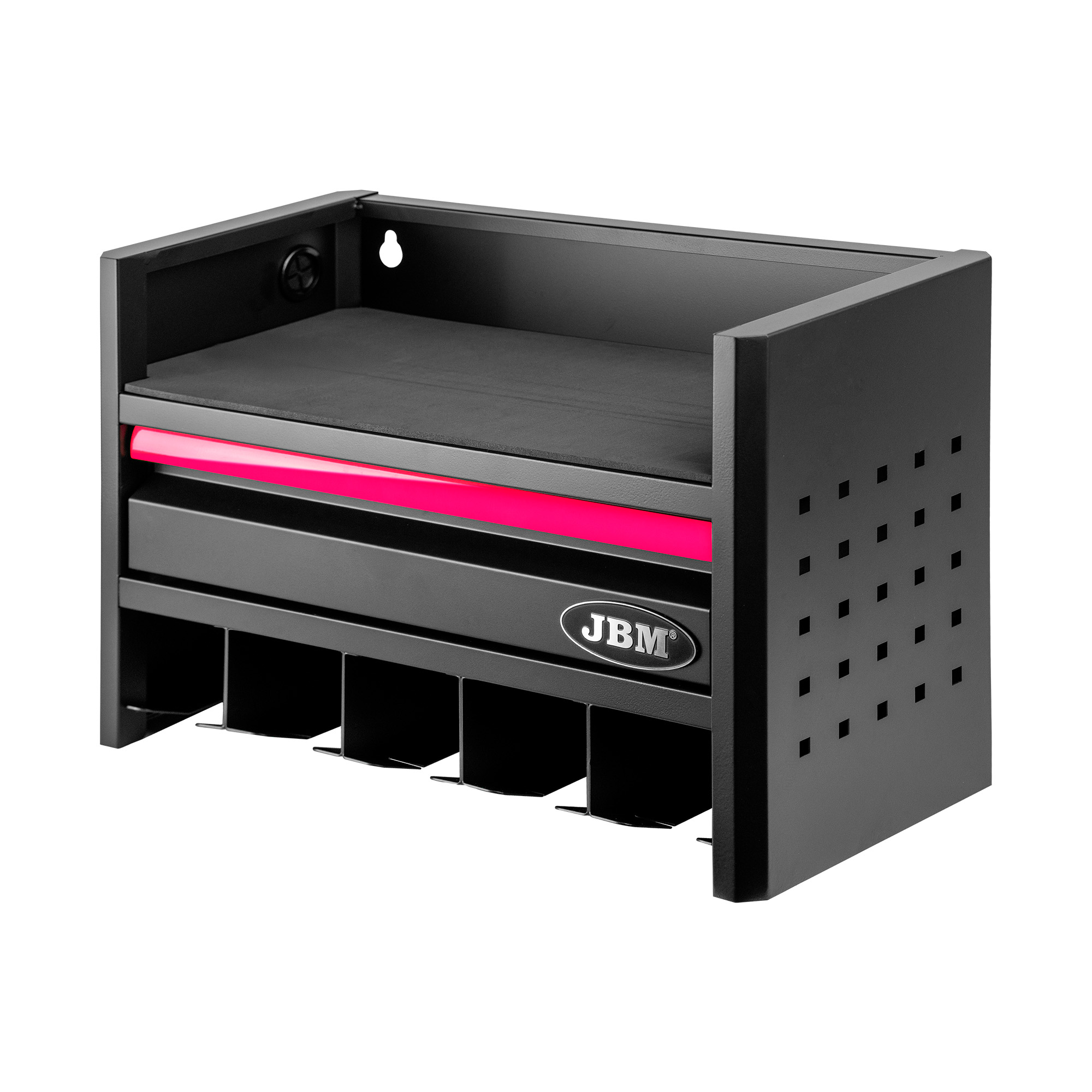 ESTANTE PARA ALMACENAMIENTO DE HERRAMIENTAS ELÉCTRICAS DE 3 NIVELES - ROSA