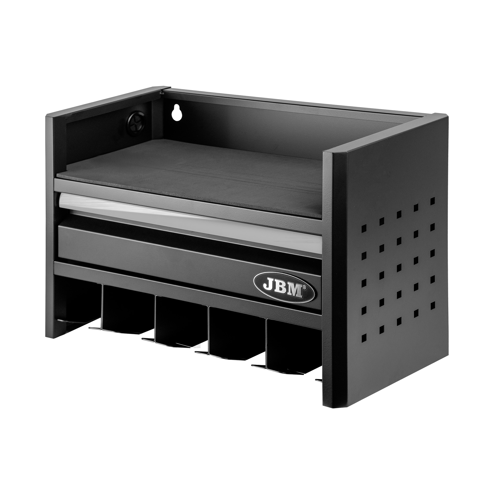 ESTANTE PARA ALMACENAMIENTO DE HERRAMIENTAS ELÉCTRICAS DE 3 NIVELES - PLATA