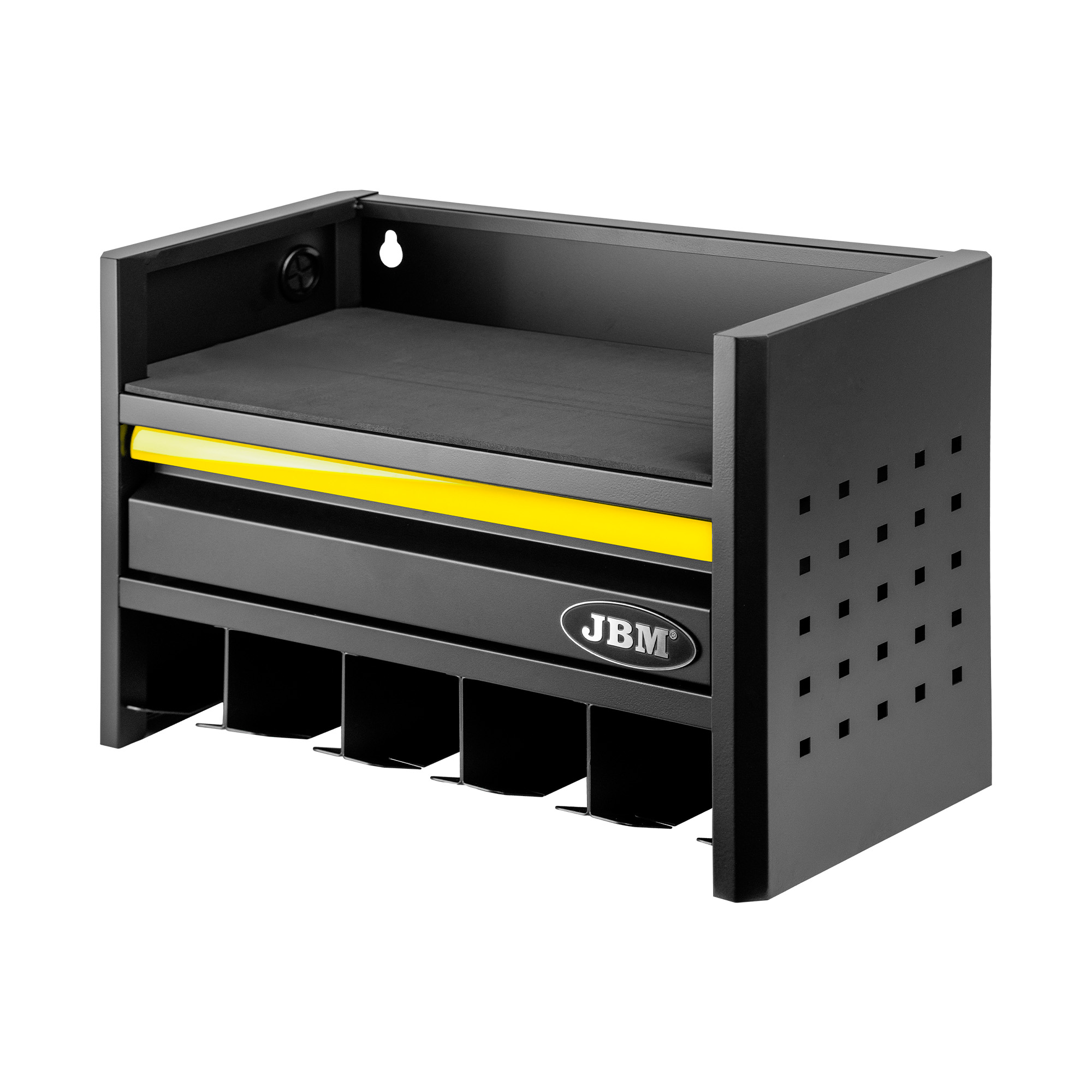 ESTANTE PARA  ALMACENAMIENTO DE HERRAMIENTAS ELÉCTRICAS DE 3 NIVELES - AMARILLO