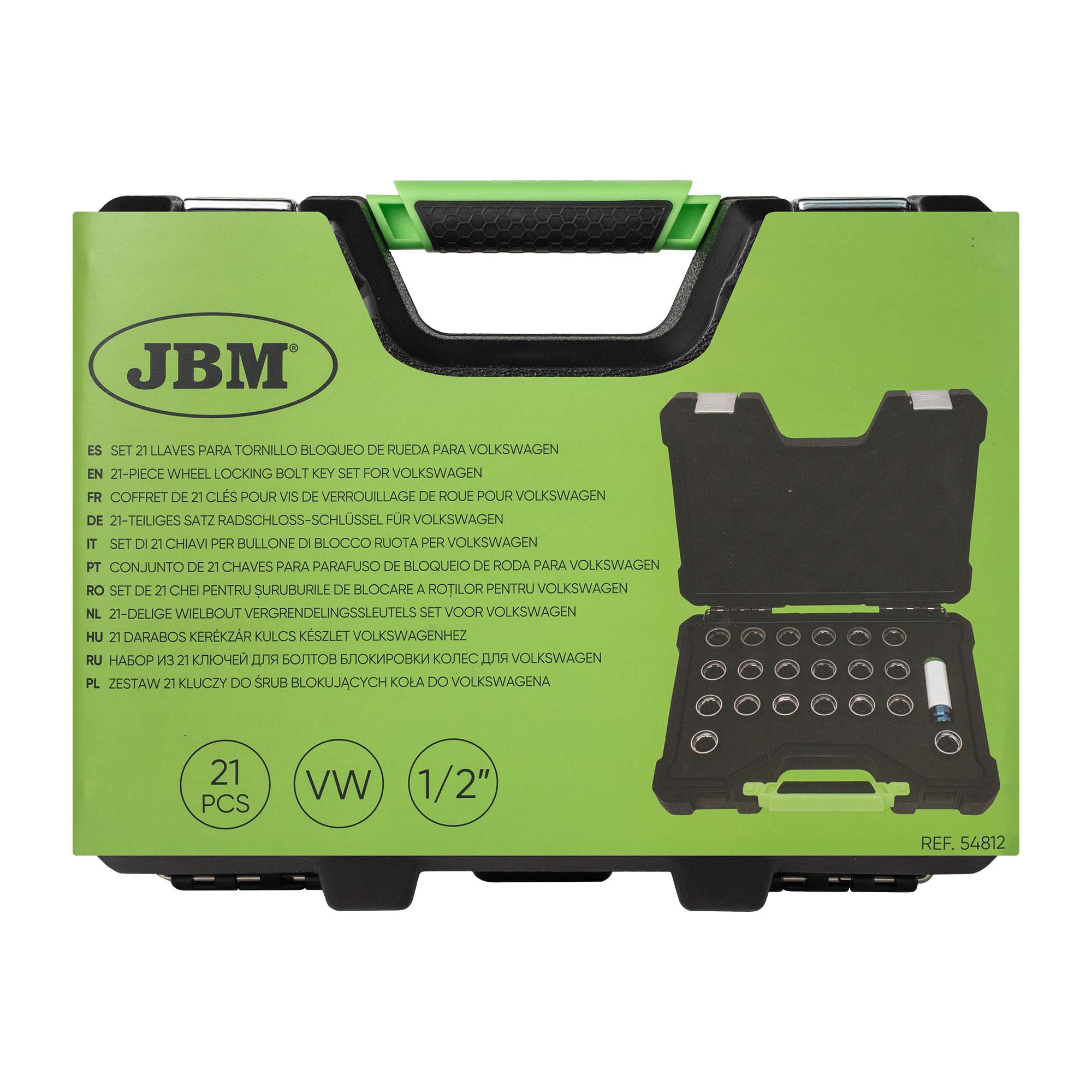 COFFRET DE 21 CLÉS POUR VIS DE VERROUILLAGE DE ROUE POUR VOLKSWAGEN