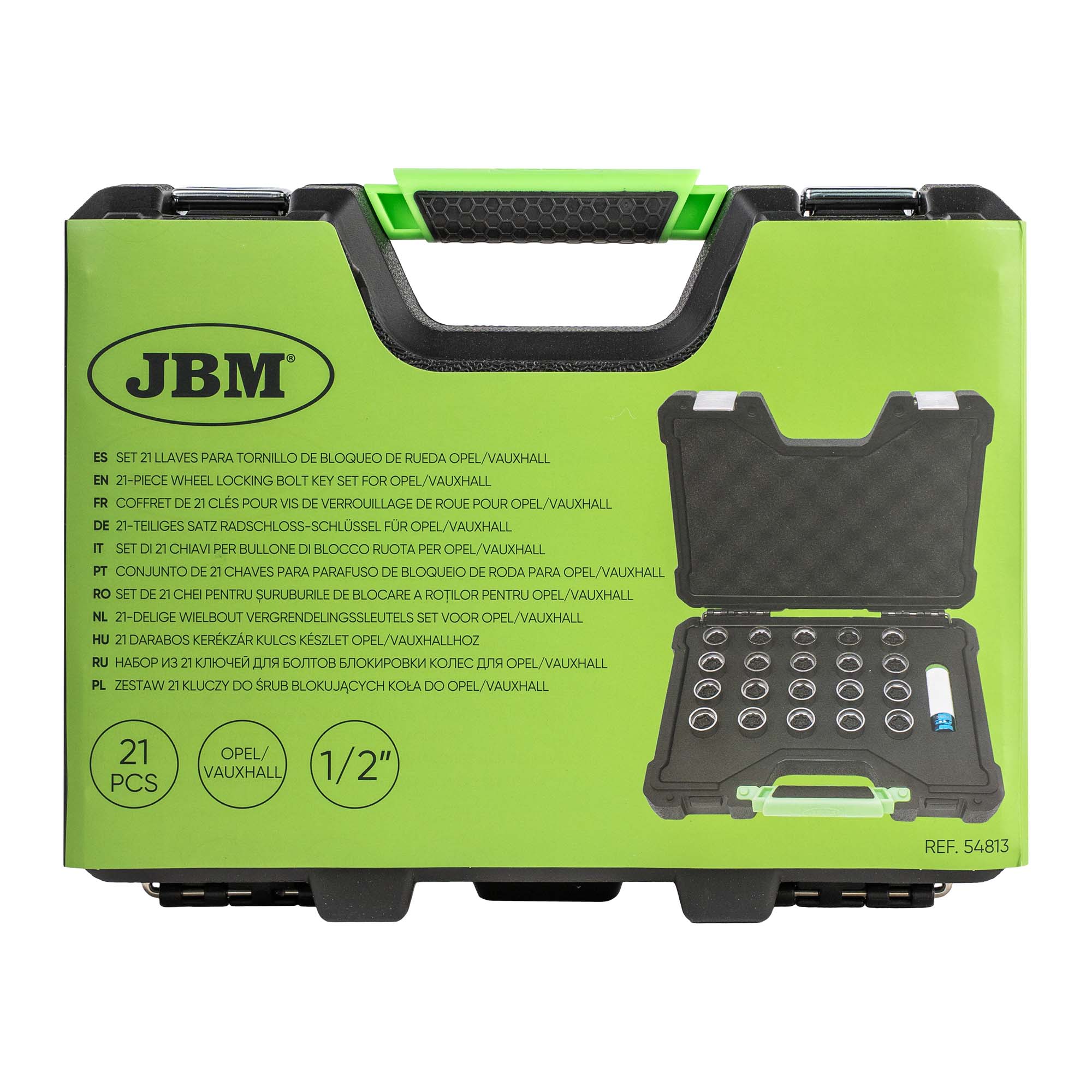 SET DE 21 LLAVES PARA TORNILLO DE BLOQUEO DE RUEDA OPEL/VAUXHALL (181-200)